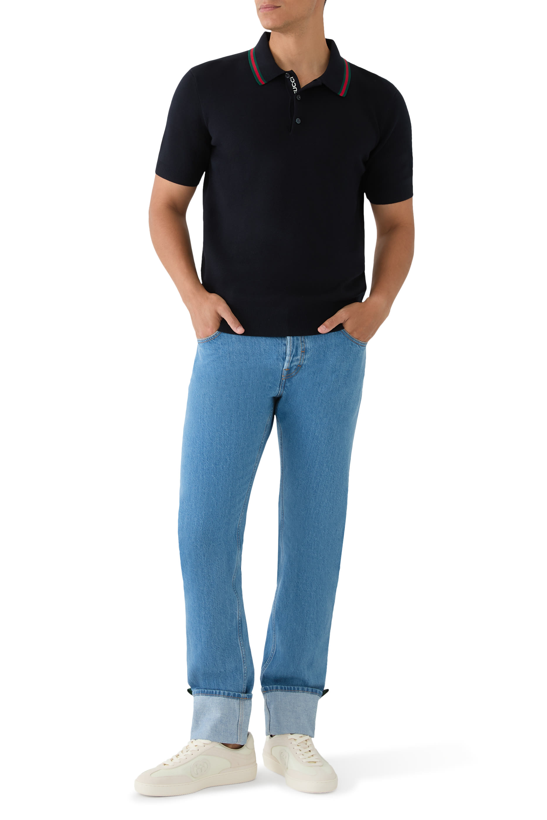 Silk Cotton Polo Shirt