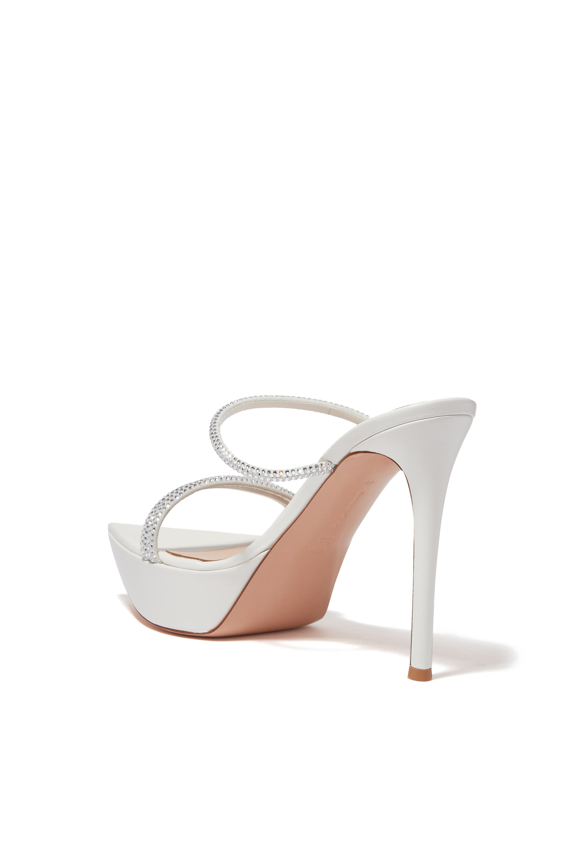 Cannes 105 Leather Platform Sandals