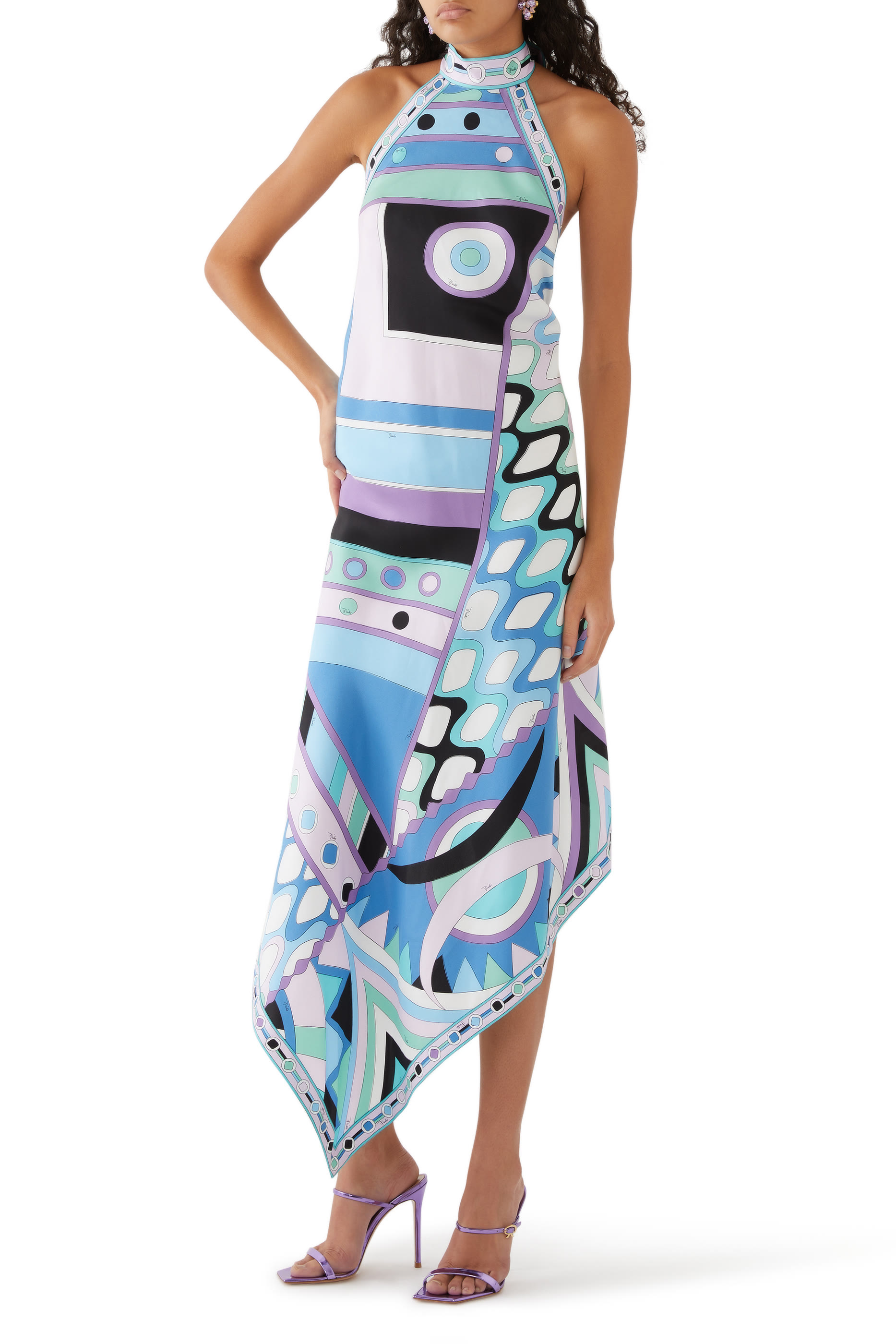 Vivara-Print Silk-Twill Dress