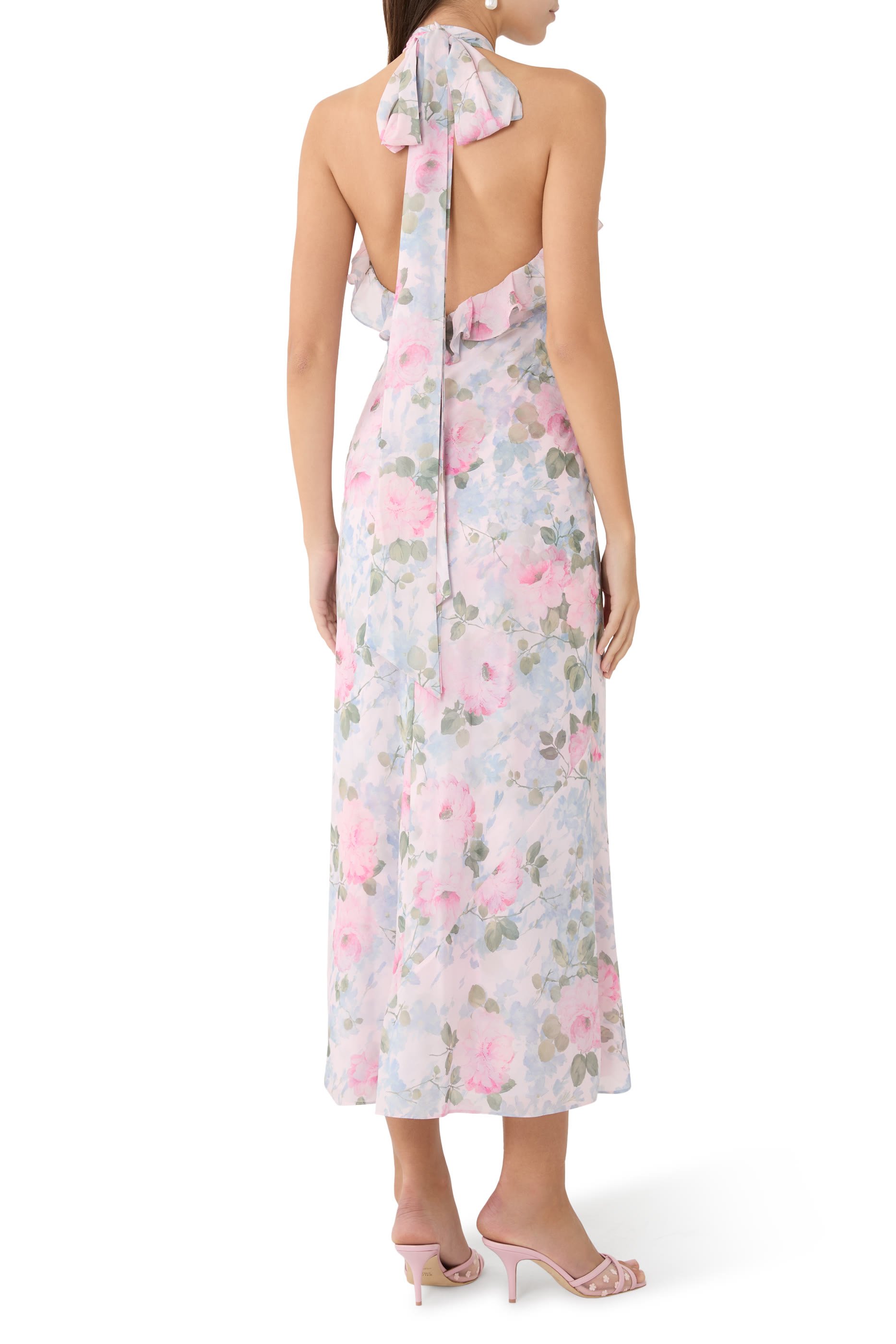 Camille&rsquo;s Garden Chiffon Ankle Gown 
