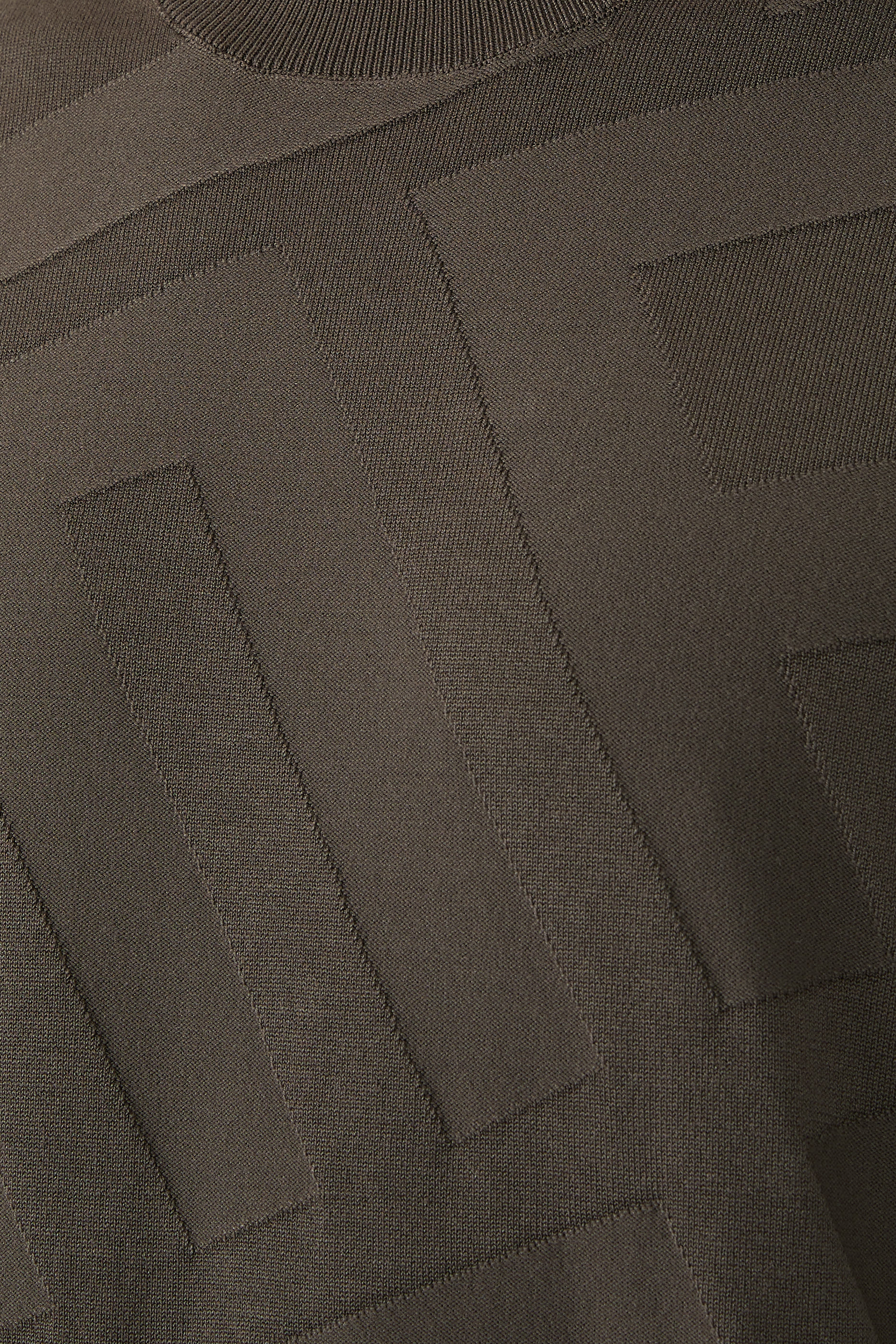 Jacquard Lettering Viscose Blend Sweater