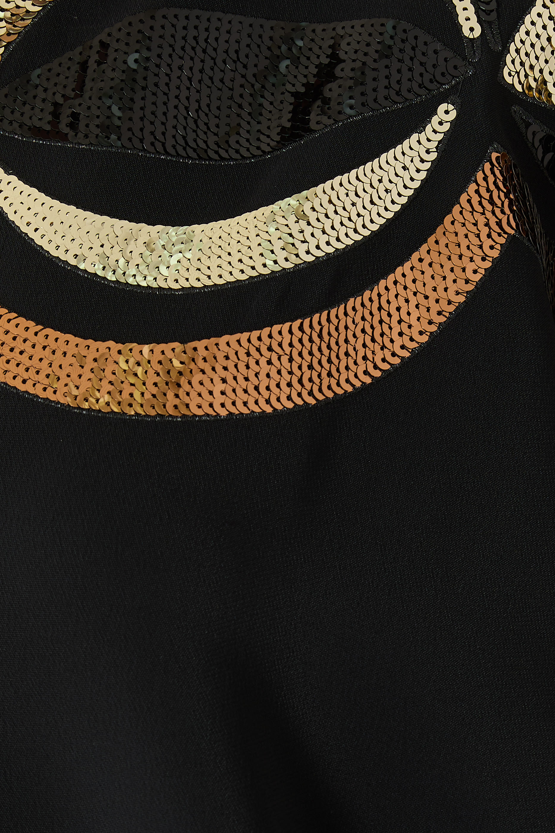 Sequined Collane Embroidery Long Kaftan