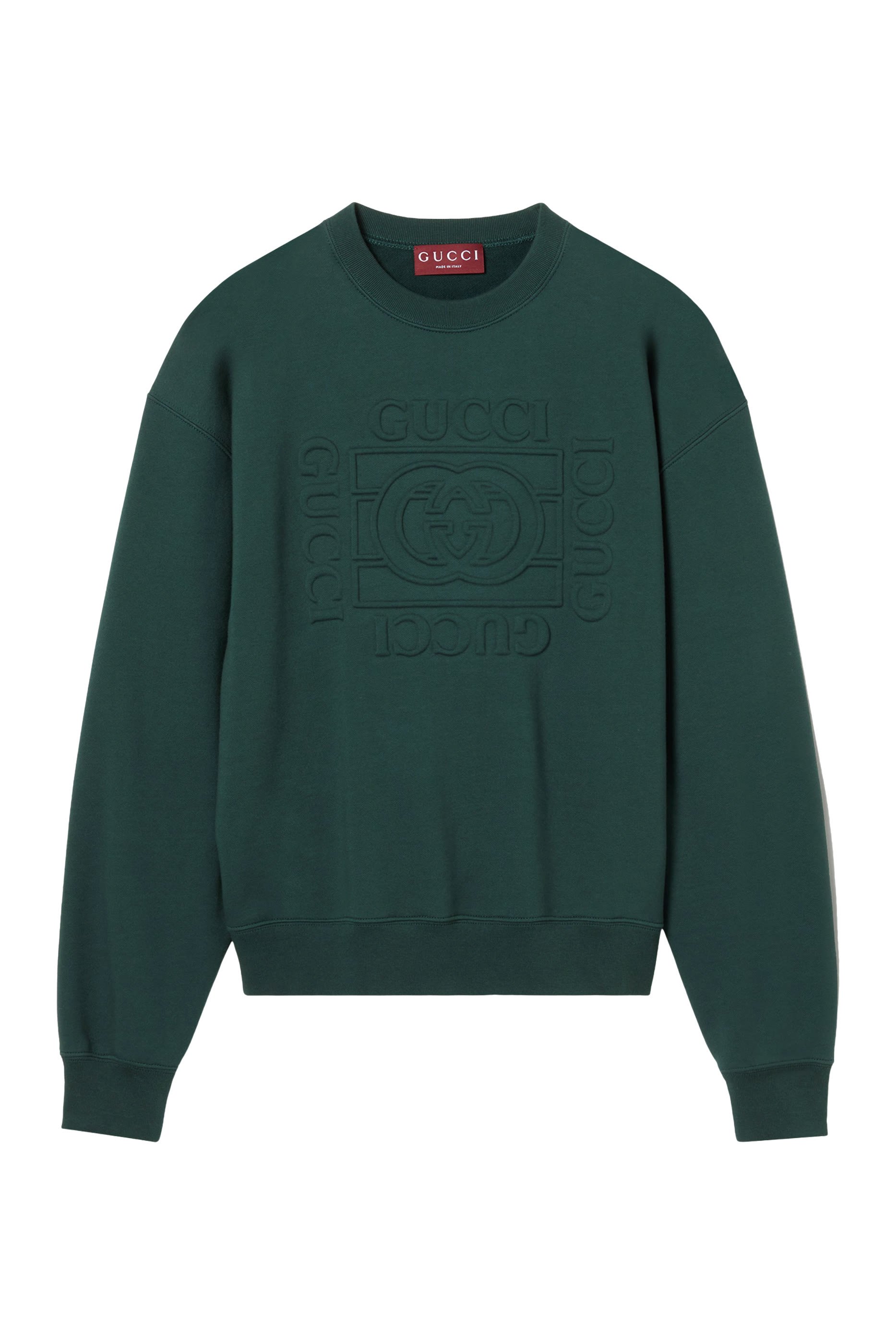 Logo Brushed Cotton Jersey Sweatshirt