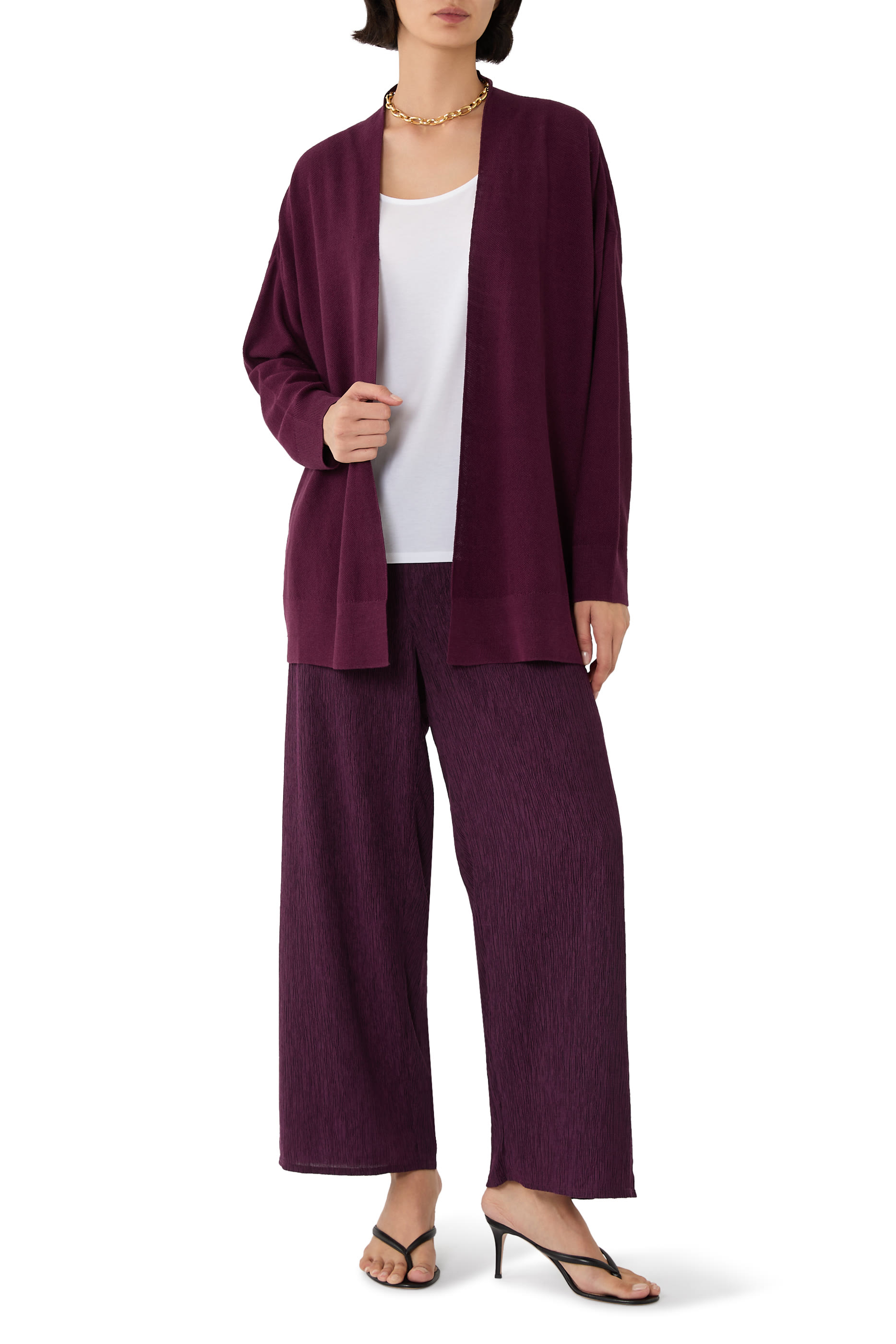 Organic Linen Cotton Long Cardigan