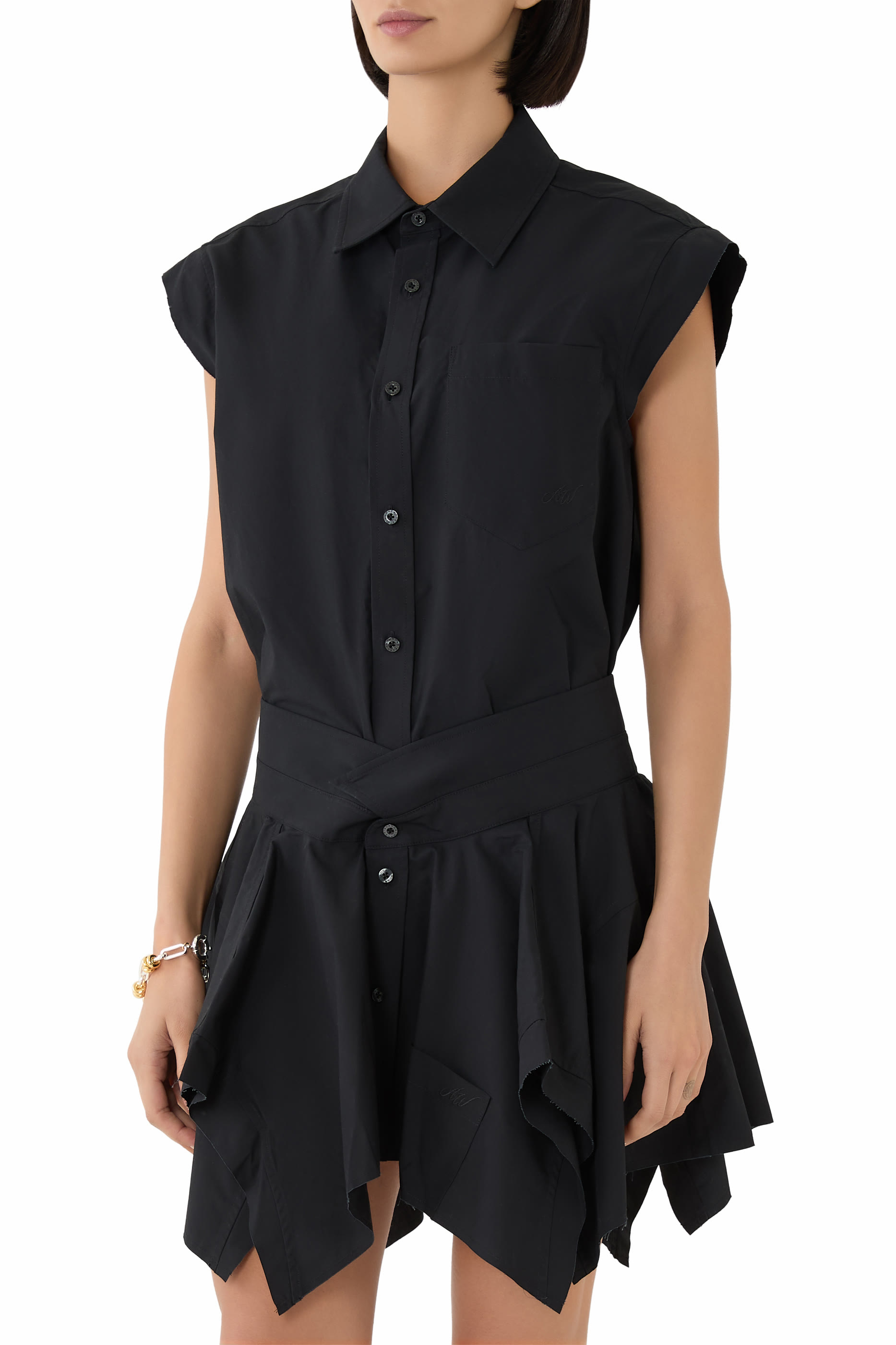 Pre-Styled Cotton Shirtdress