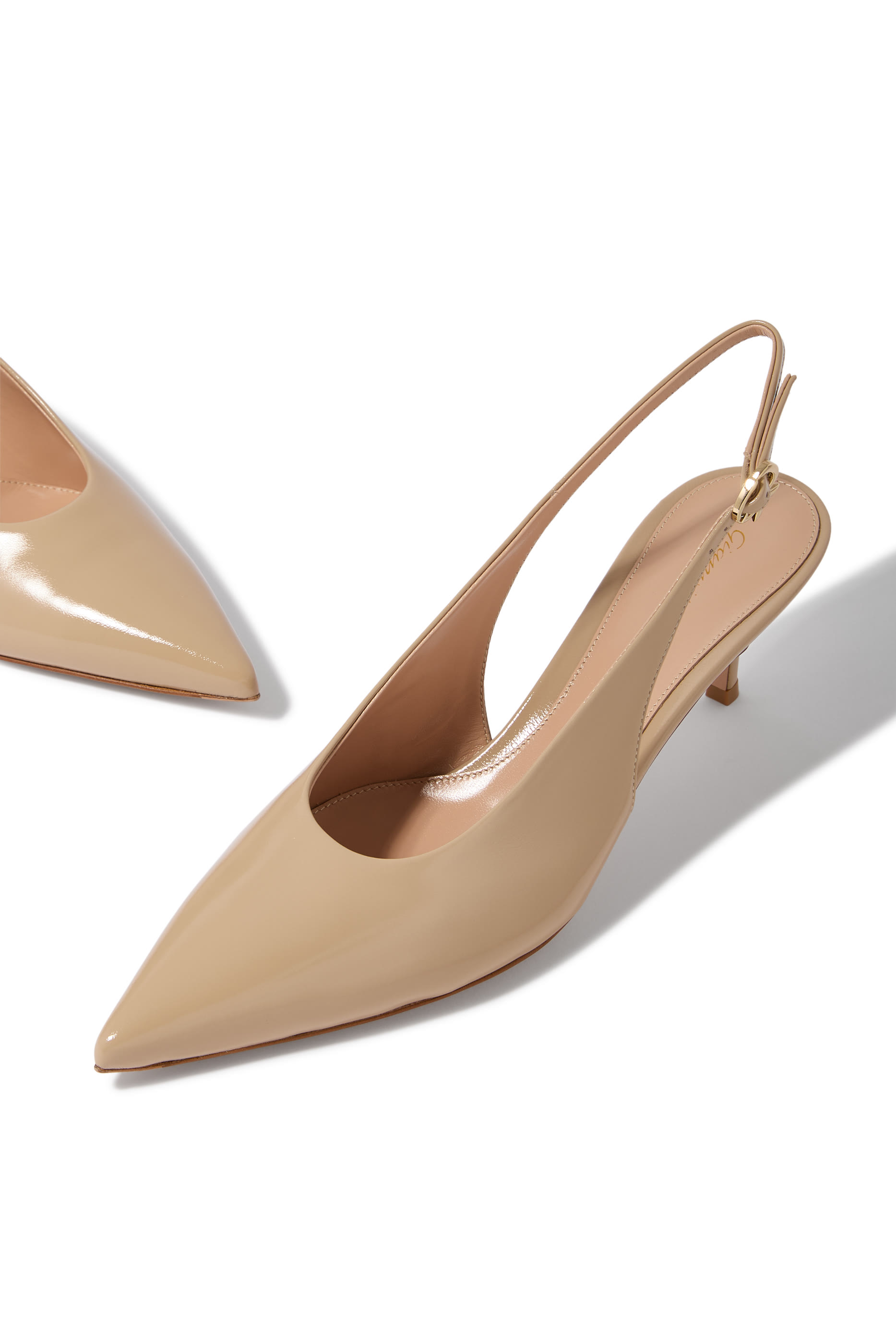  Robbie Patent Leather 55 Slingback Pumps