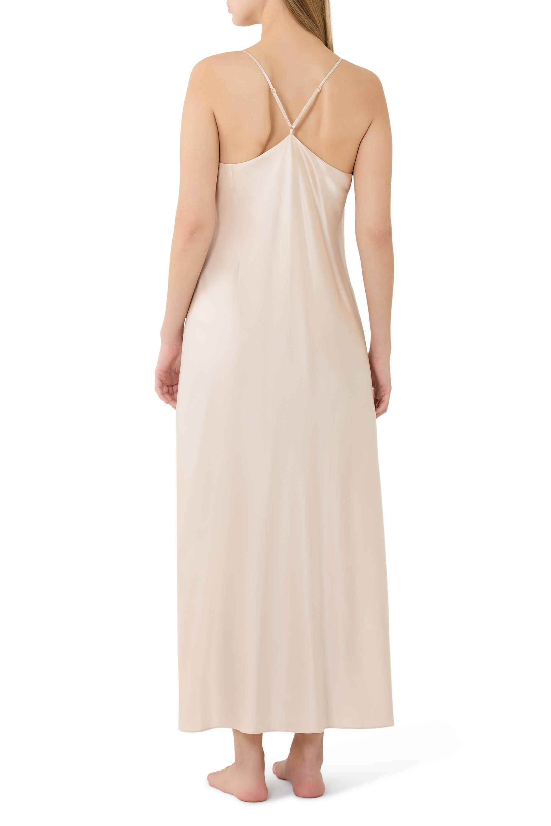  Silk Cross Back Maxi Nightie