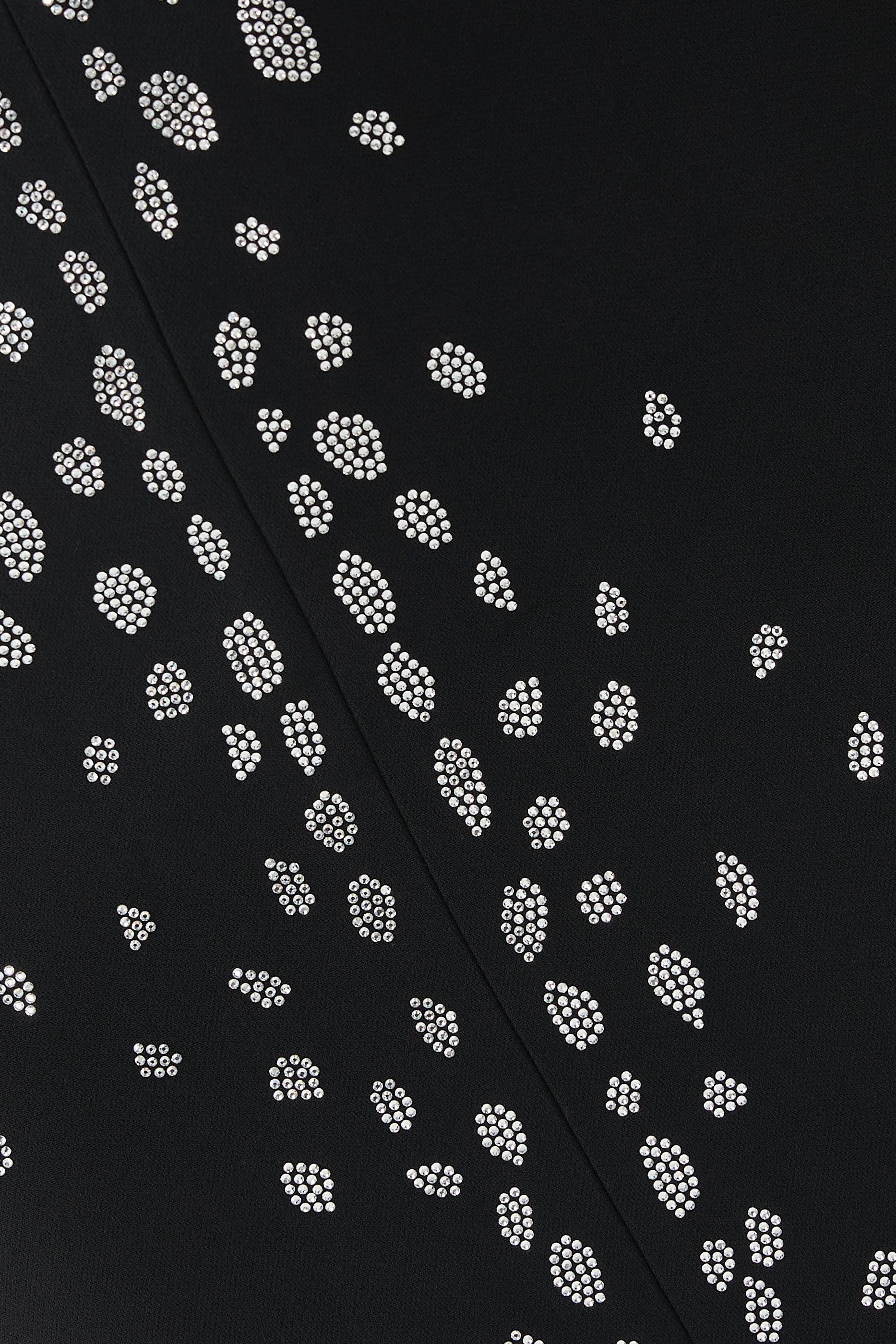 Speckled Crystal Embroidery Midi Dress