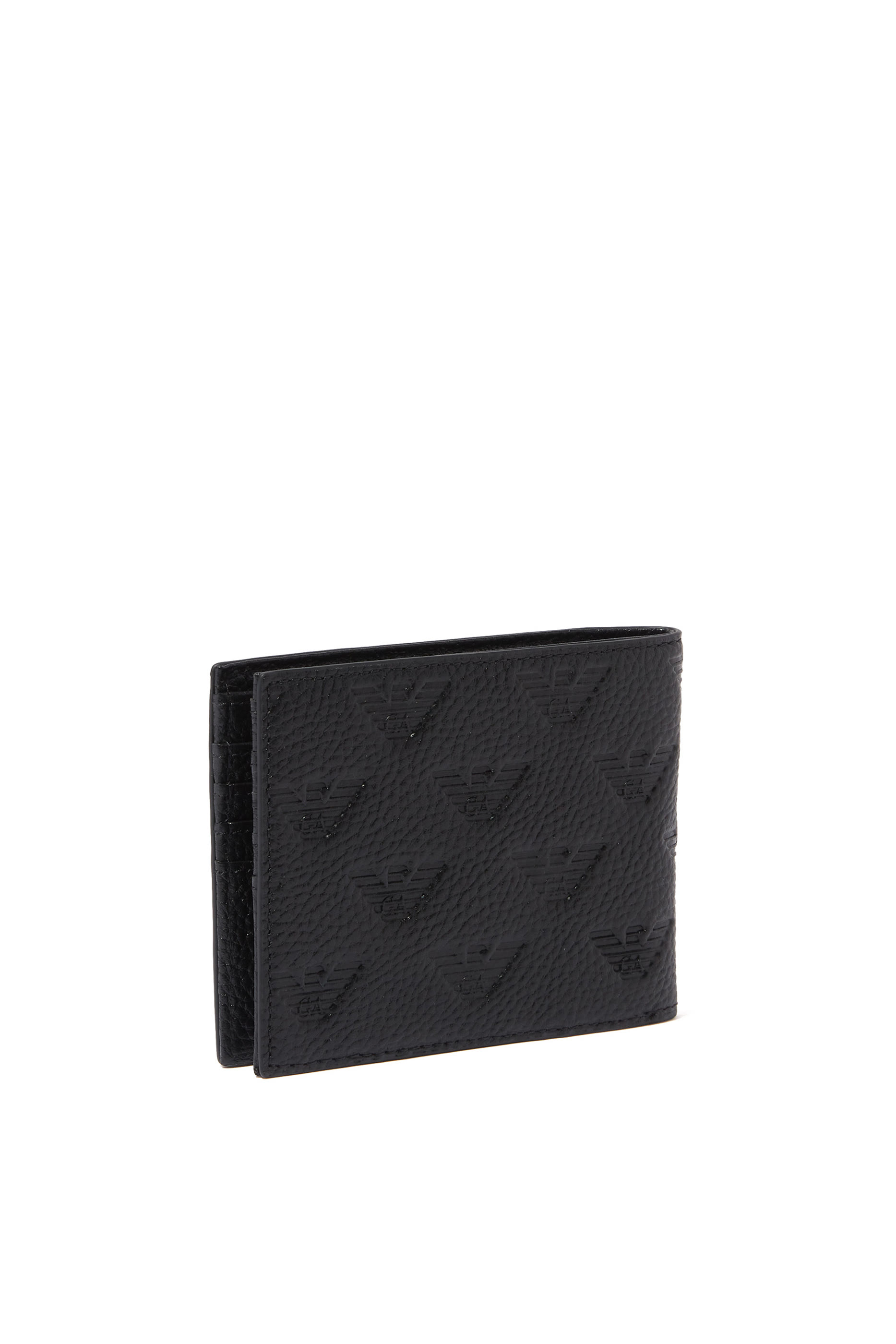 Eagle Logo Leather Bifold Wallet