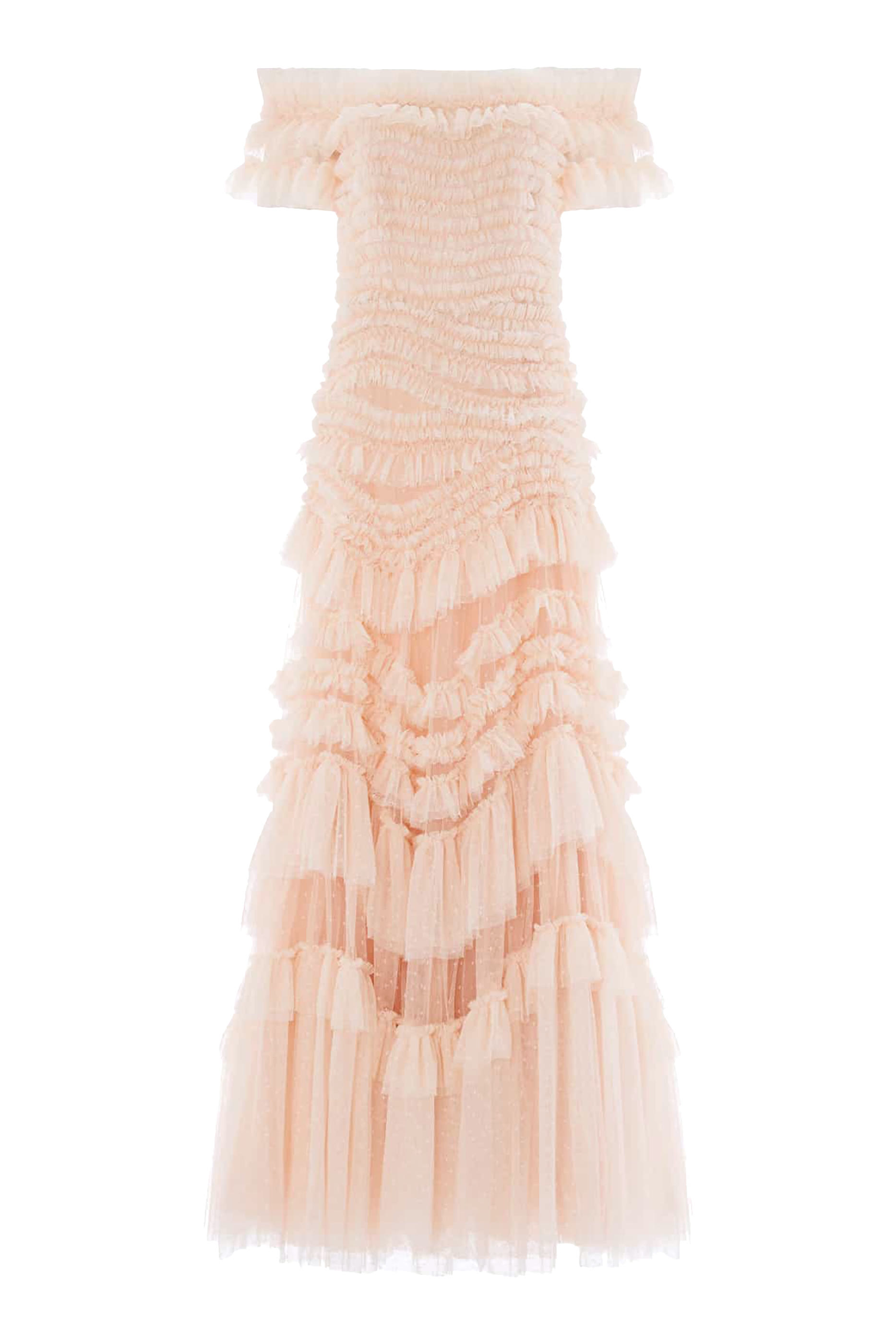 Wild Rose Off-Shoulder Gown