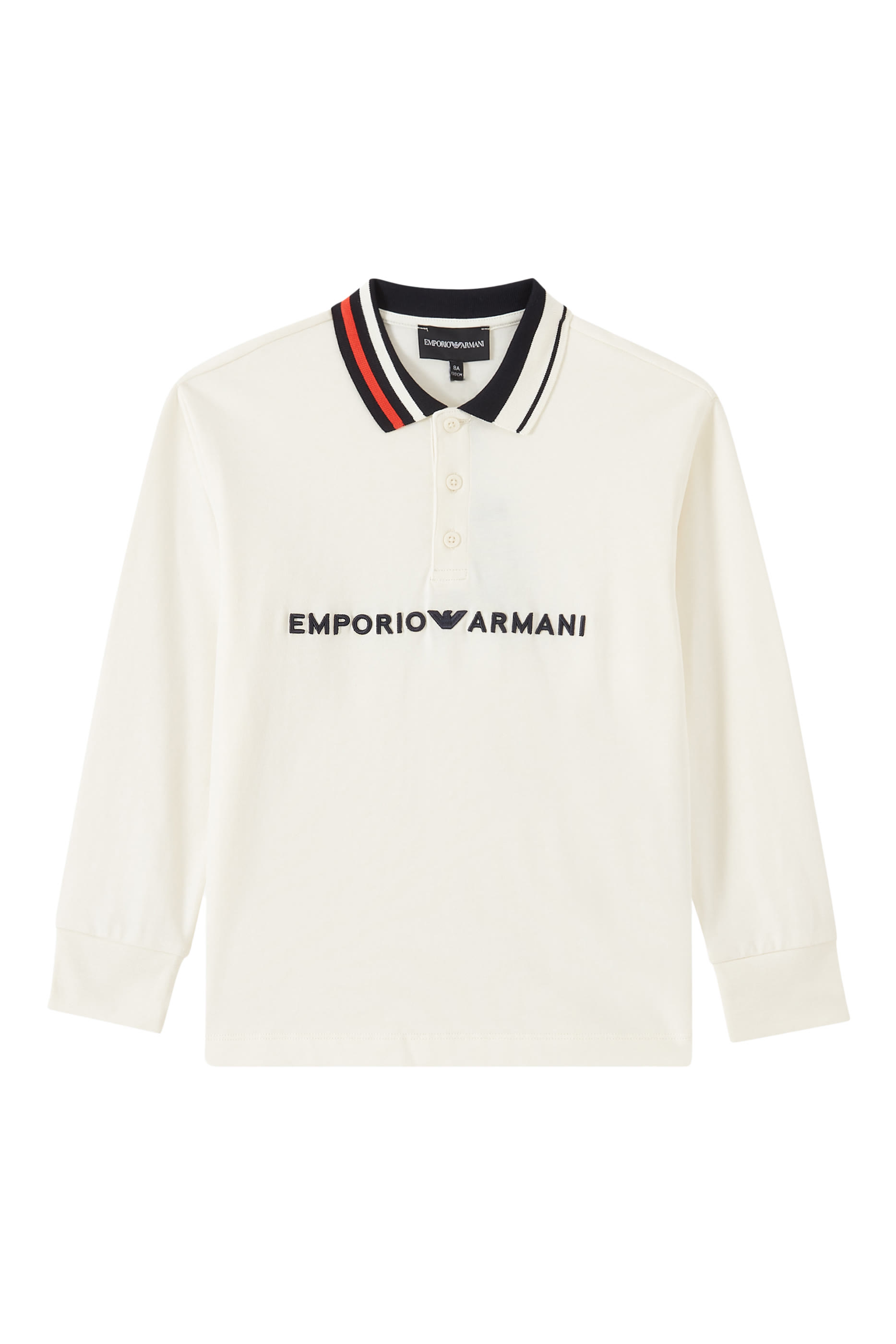 Kids Logo Embroidery Jersey Polo Shirt