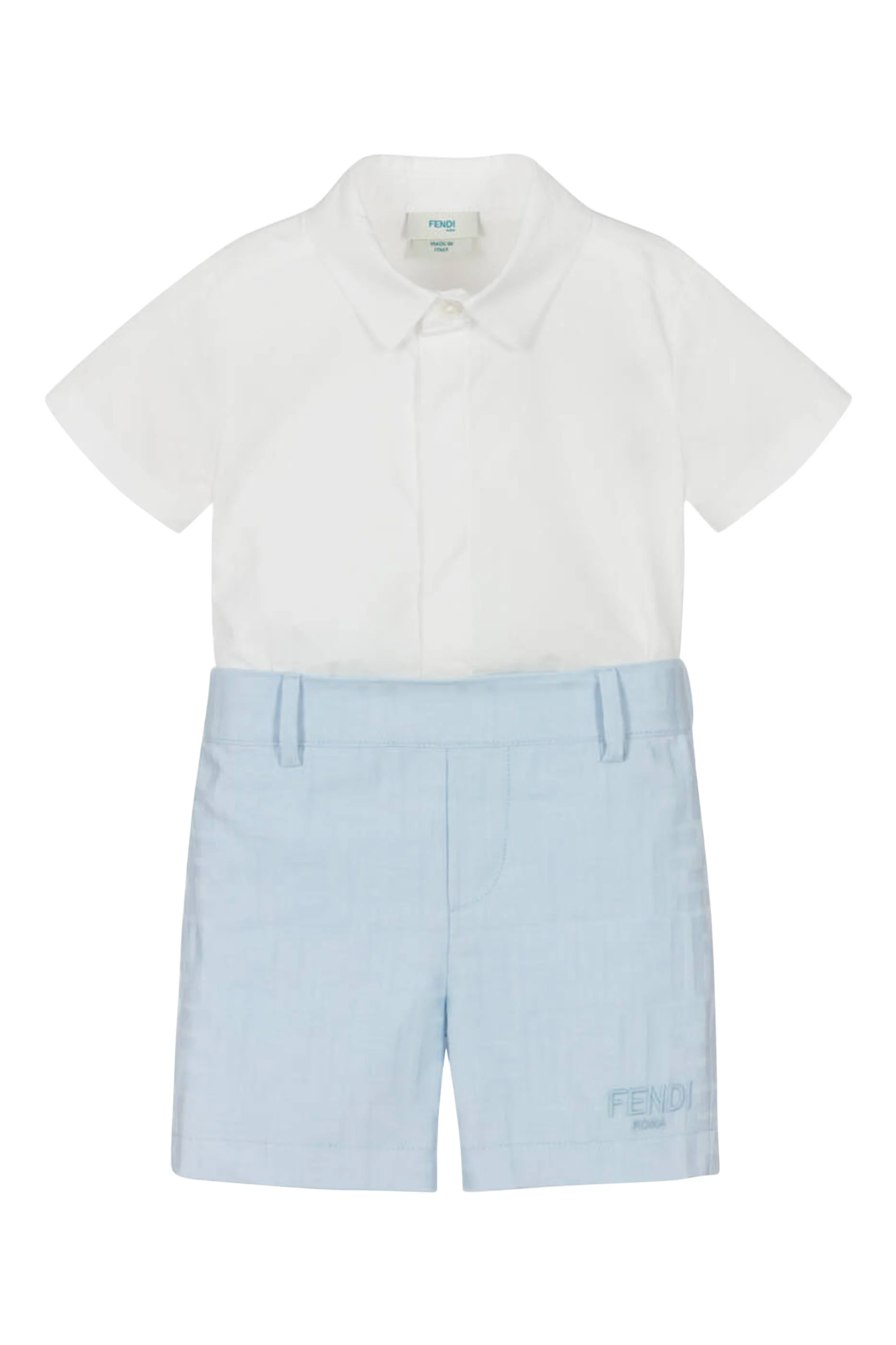Kids  Cotton Shirt & Shorts Set