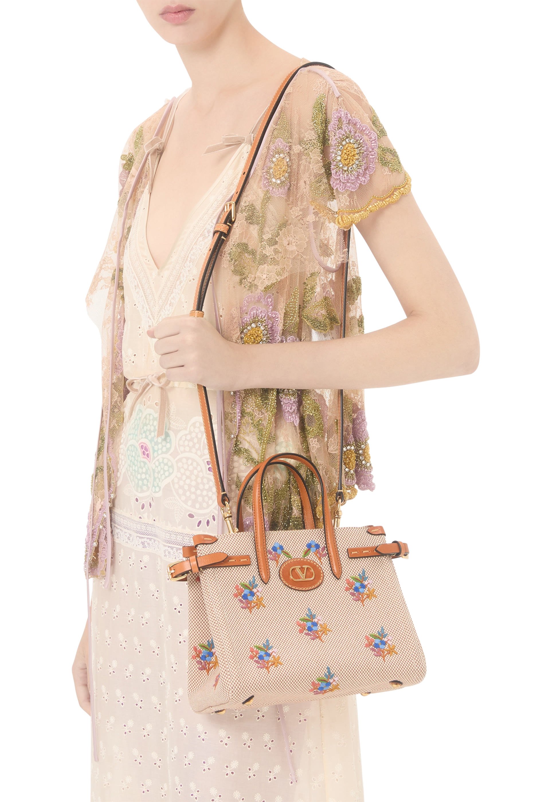 Antibes Embroidered Shopping Bag