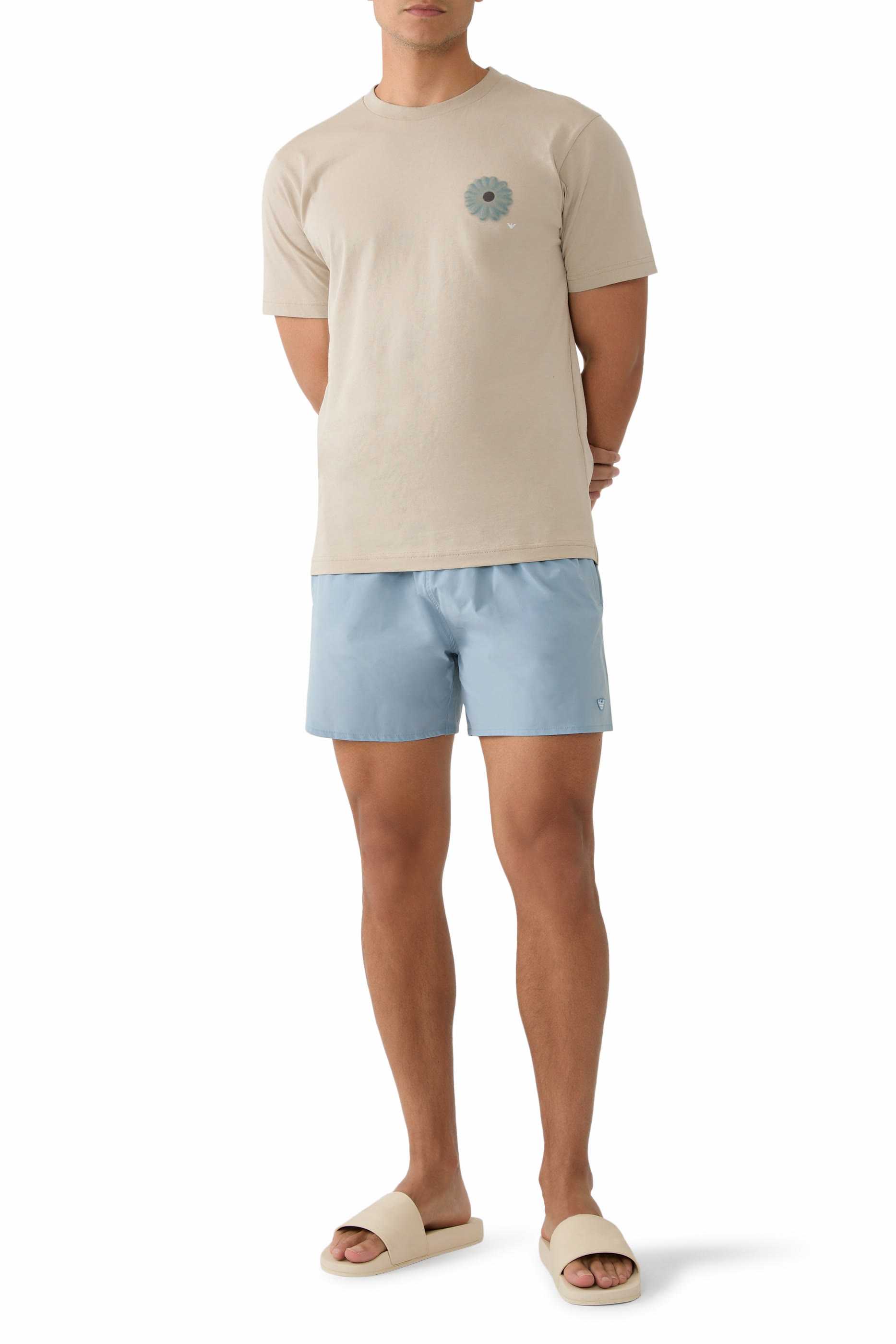 Micro Eagle Logo Swim Shorts