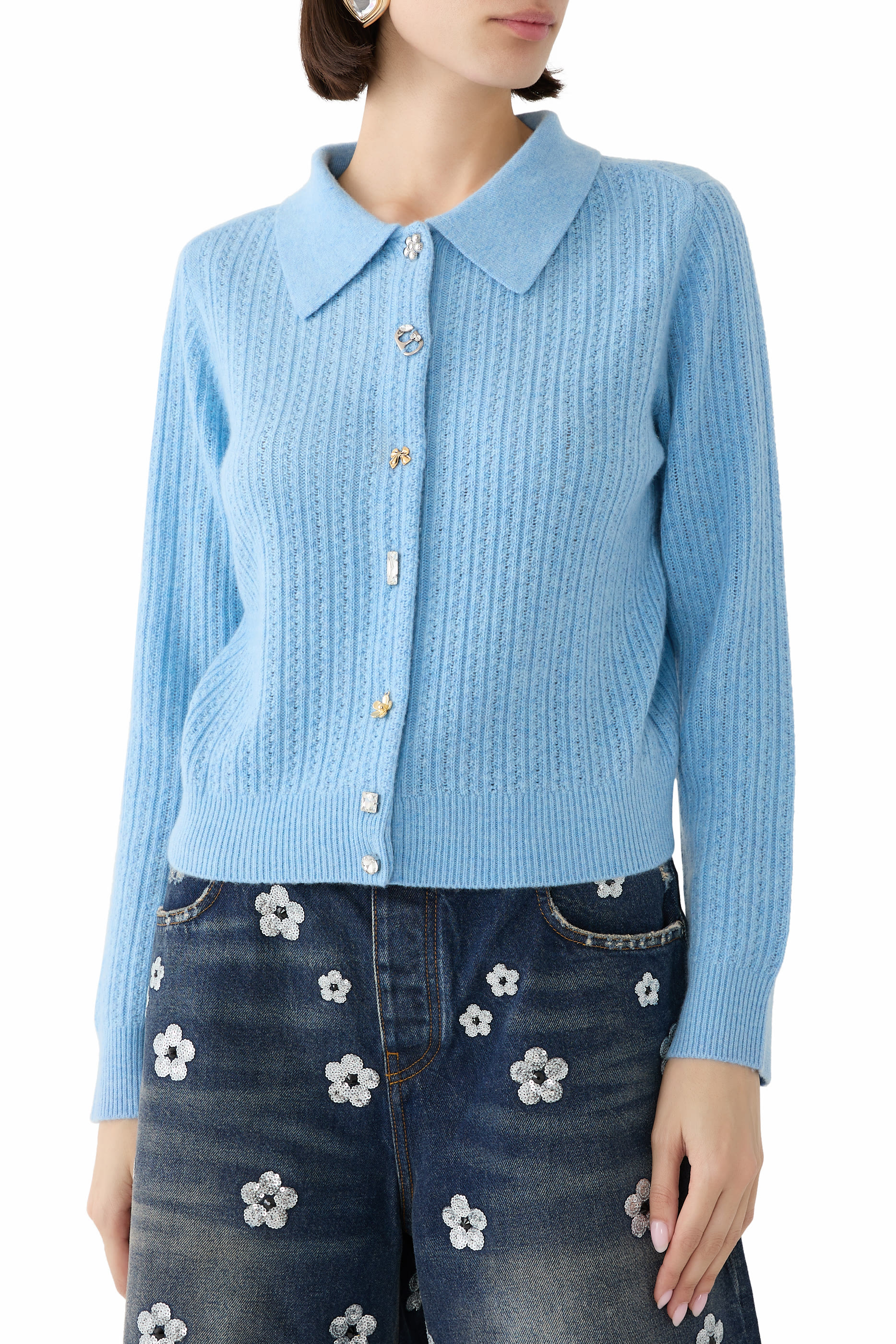 Cable-Knit Charm Cardigan