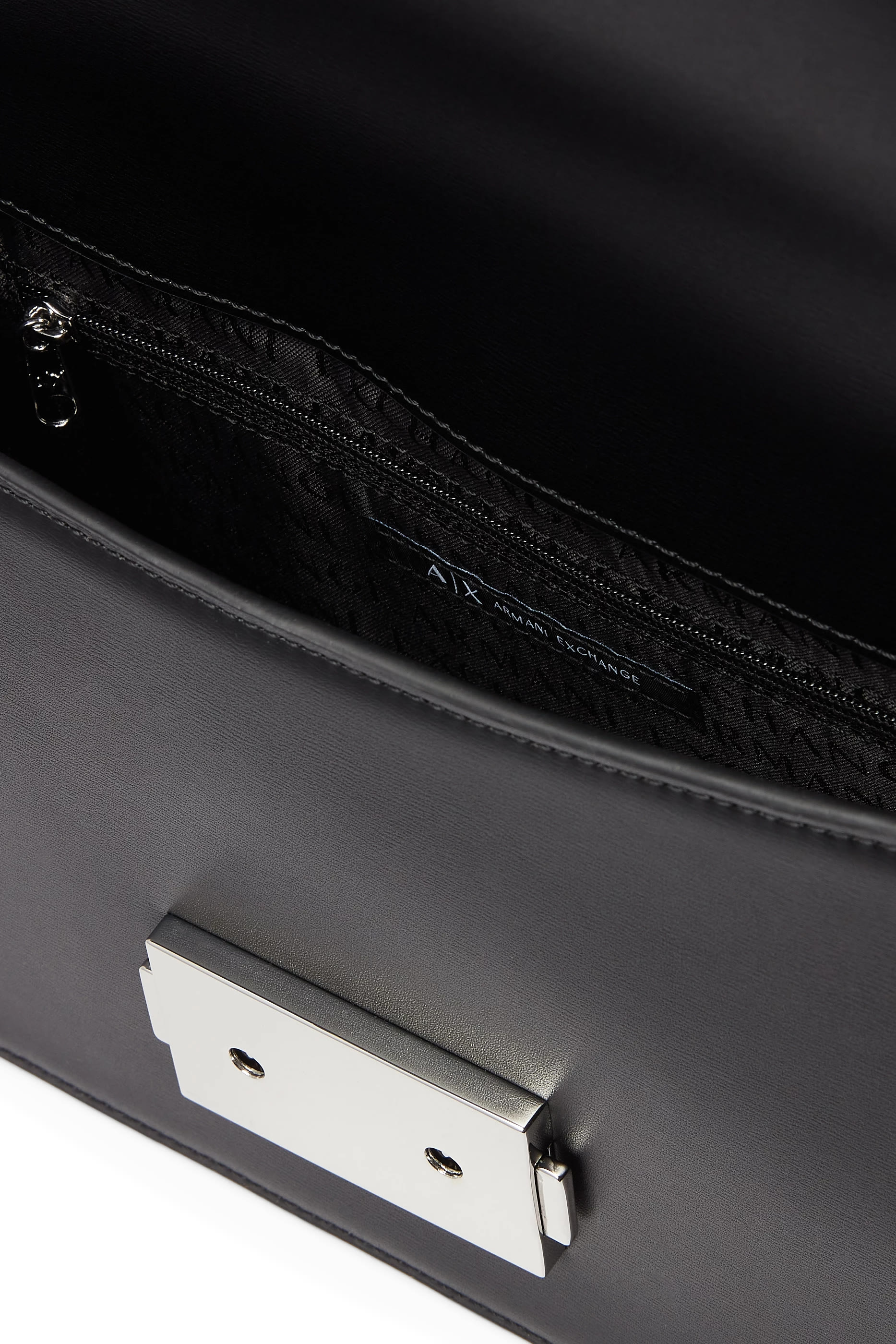 Metal AX Logo Shoulder Bag