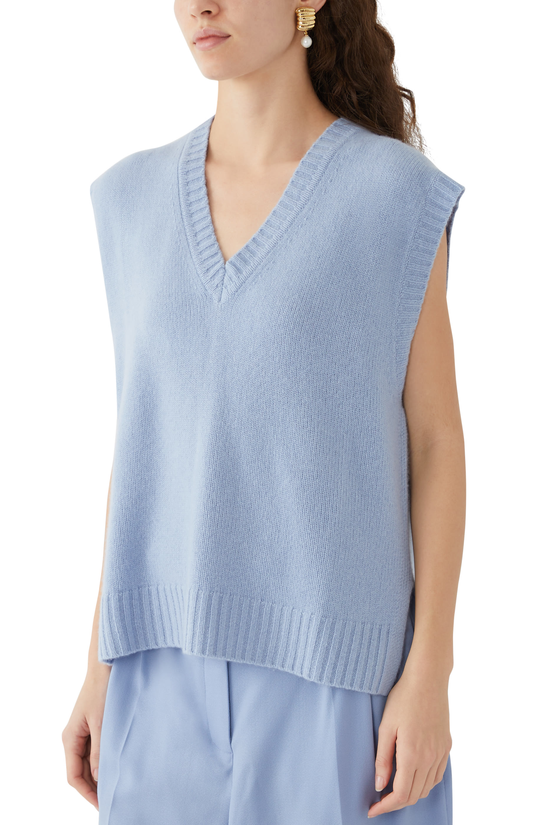 Open Cashmere Vest