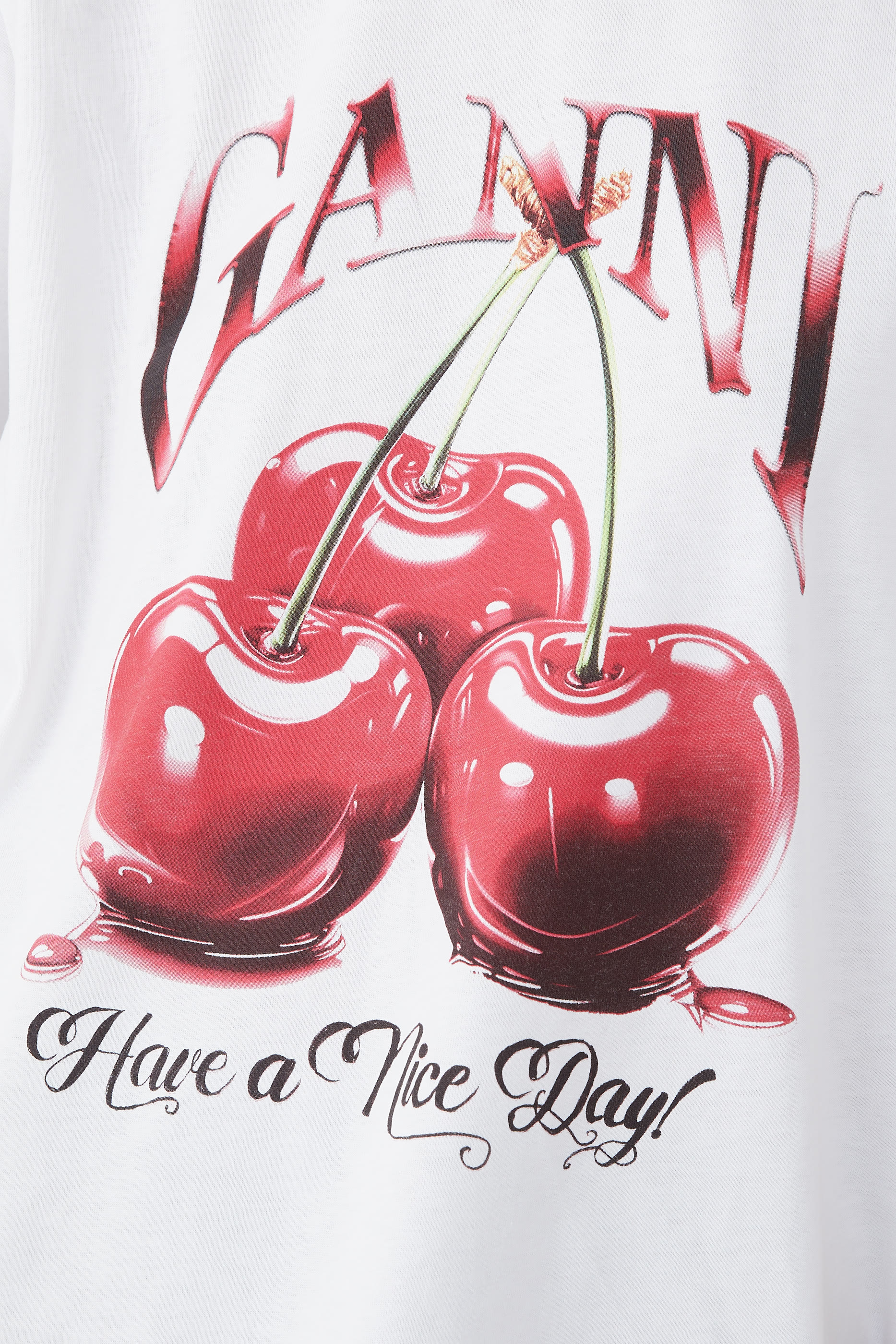 Basic Jersey Cherry Relaxed T-shirt