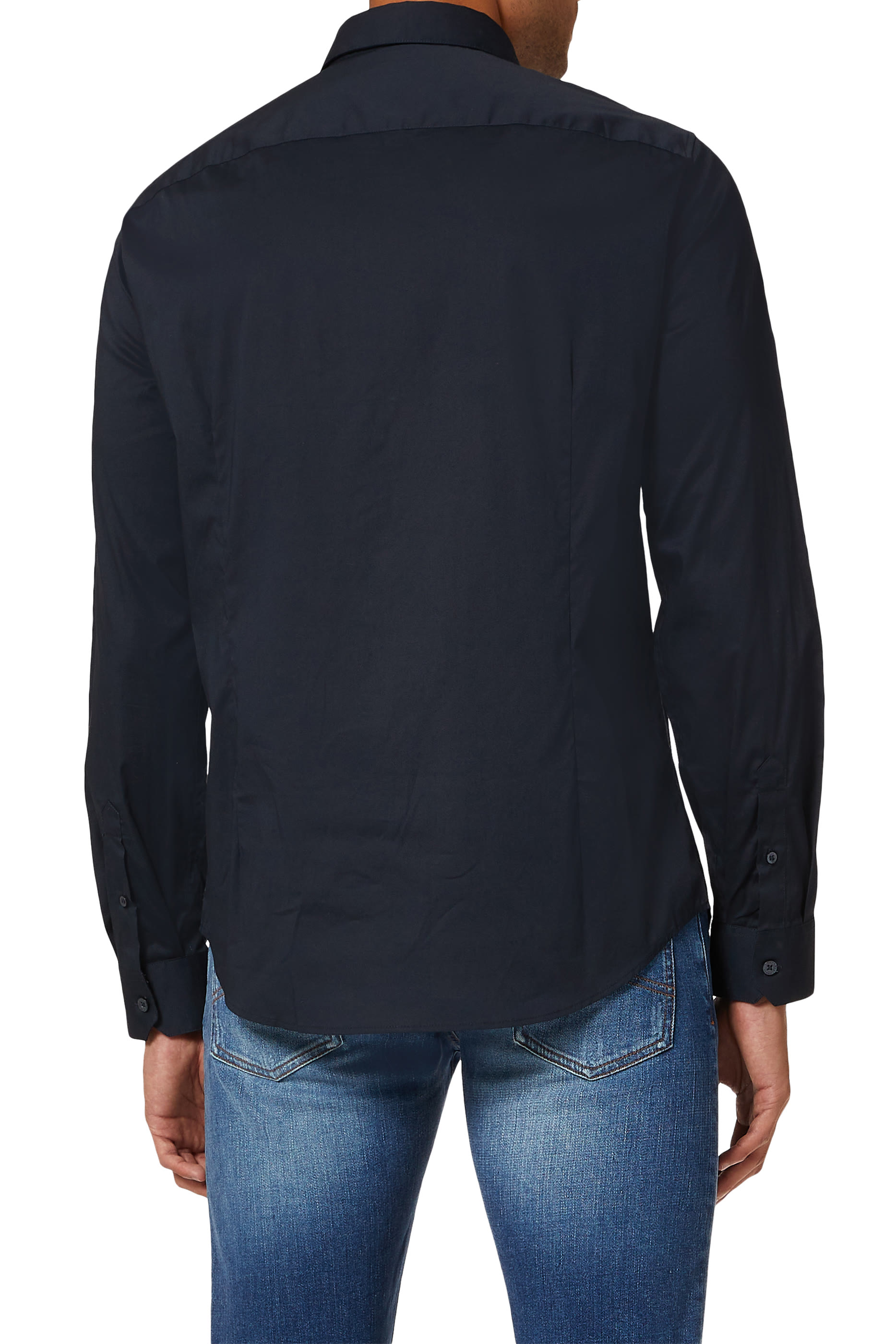 Slim Stretch Cotton Poplin Shirt