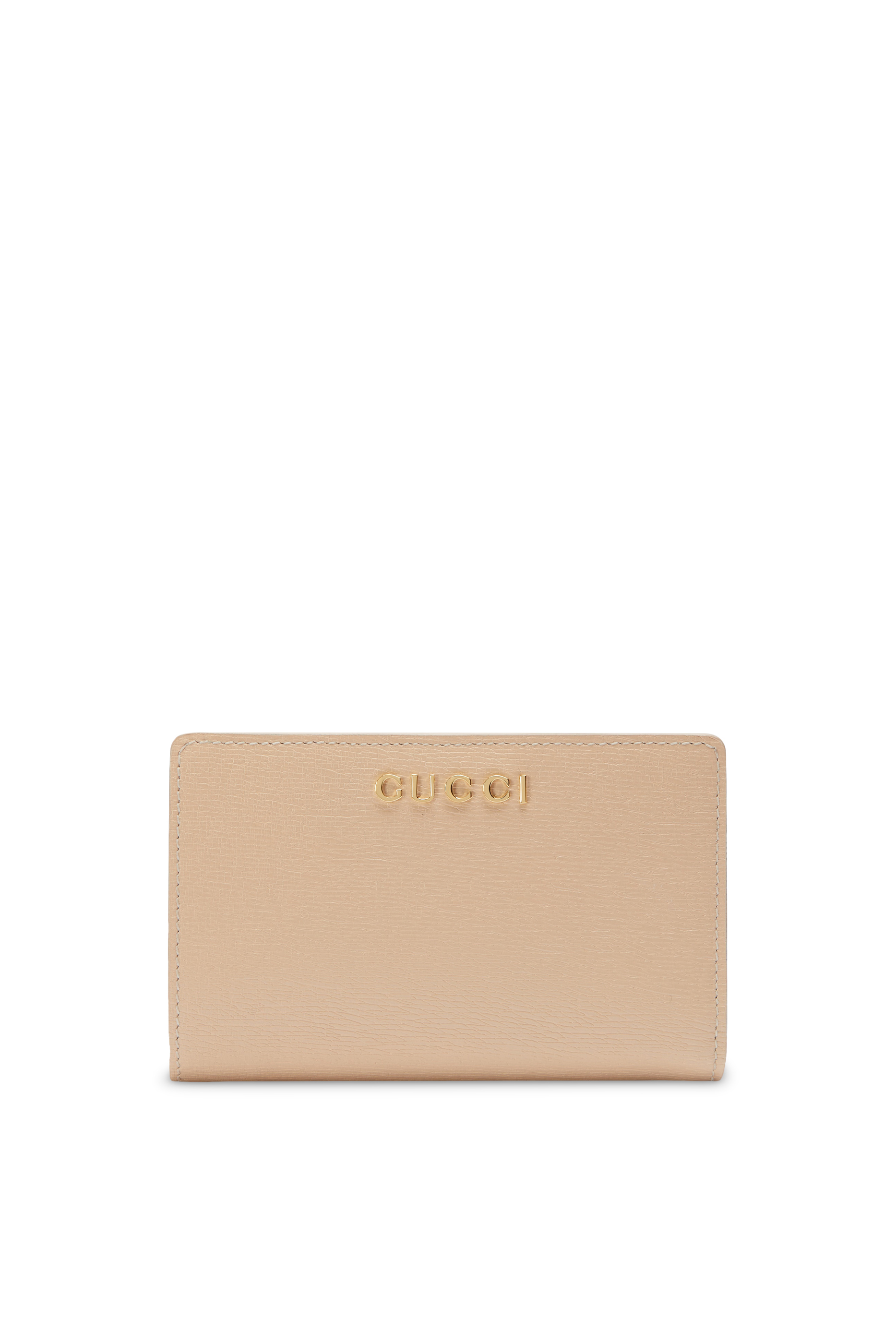 Logo Leather Zip Around Wallet