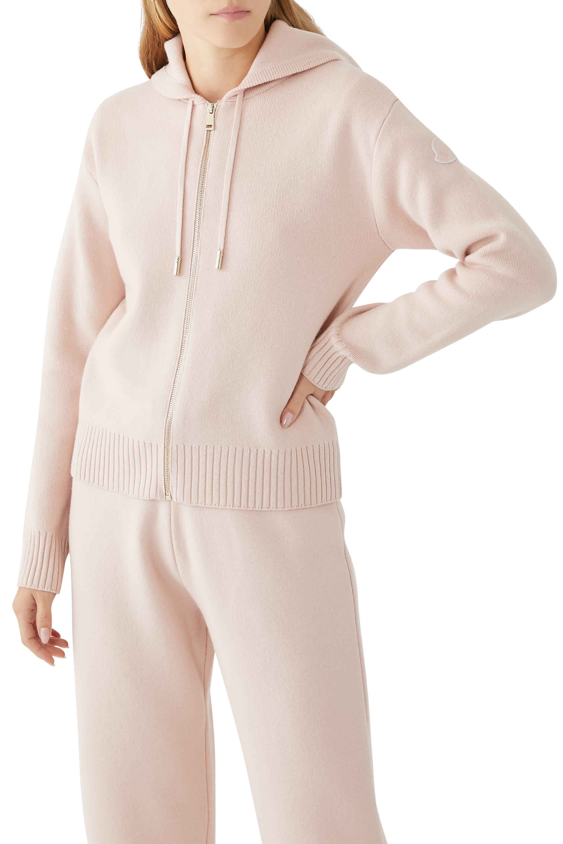 Cashmere Blend Zip Hoodie