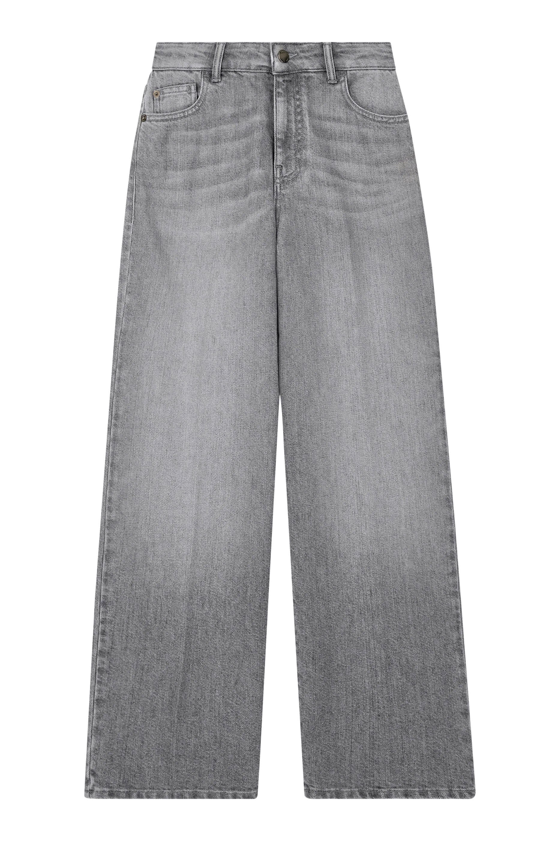Five-Pocket Wide-Leg Jeans 