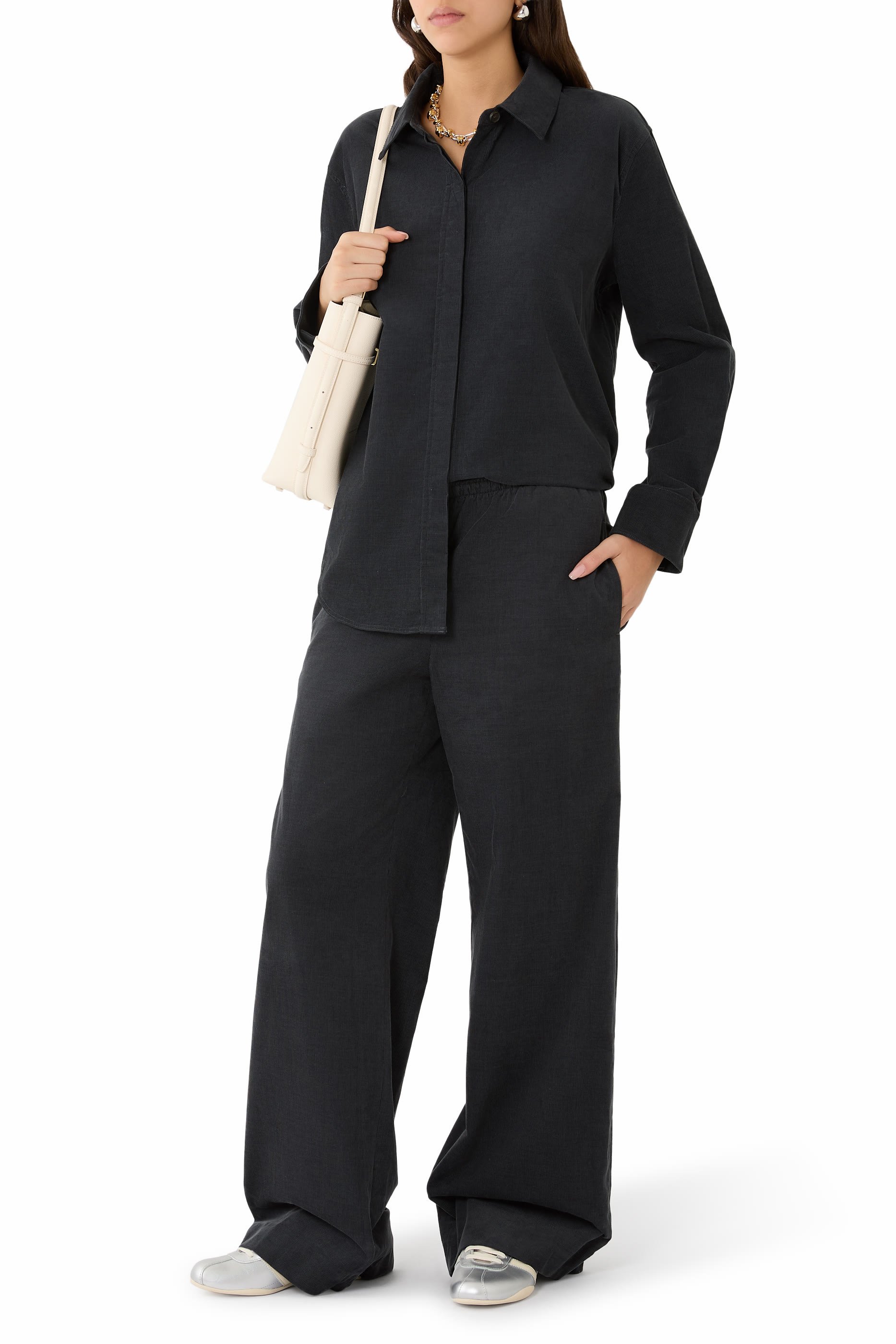 Cotton Corduroy Oversized Shirt