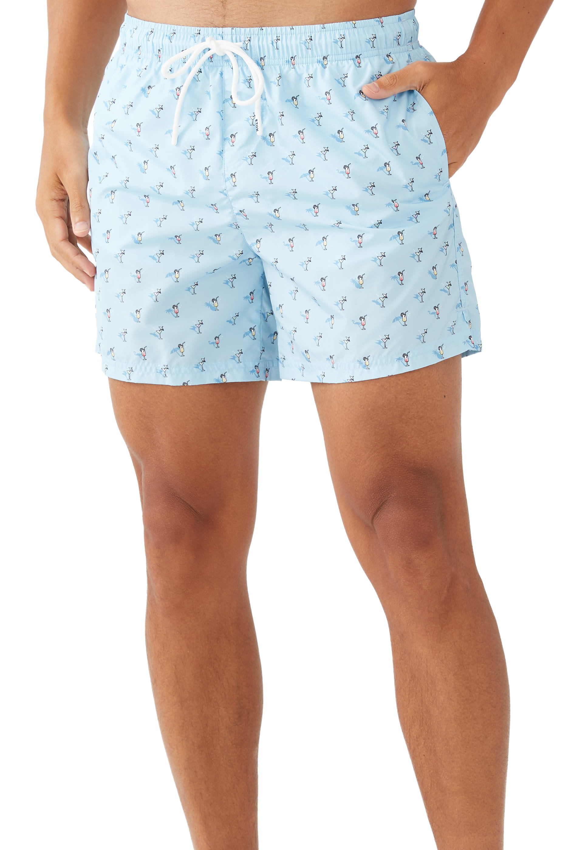 Drinks Print Swimming Shorts