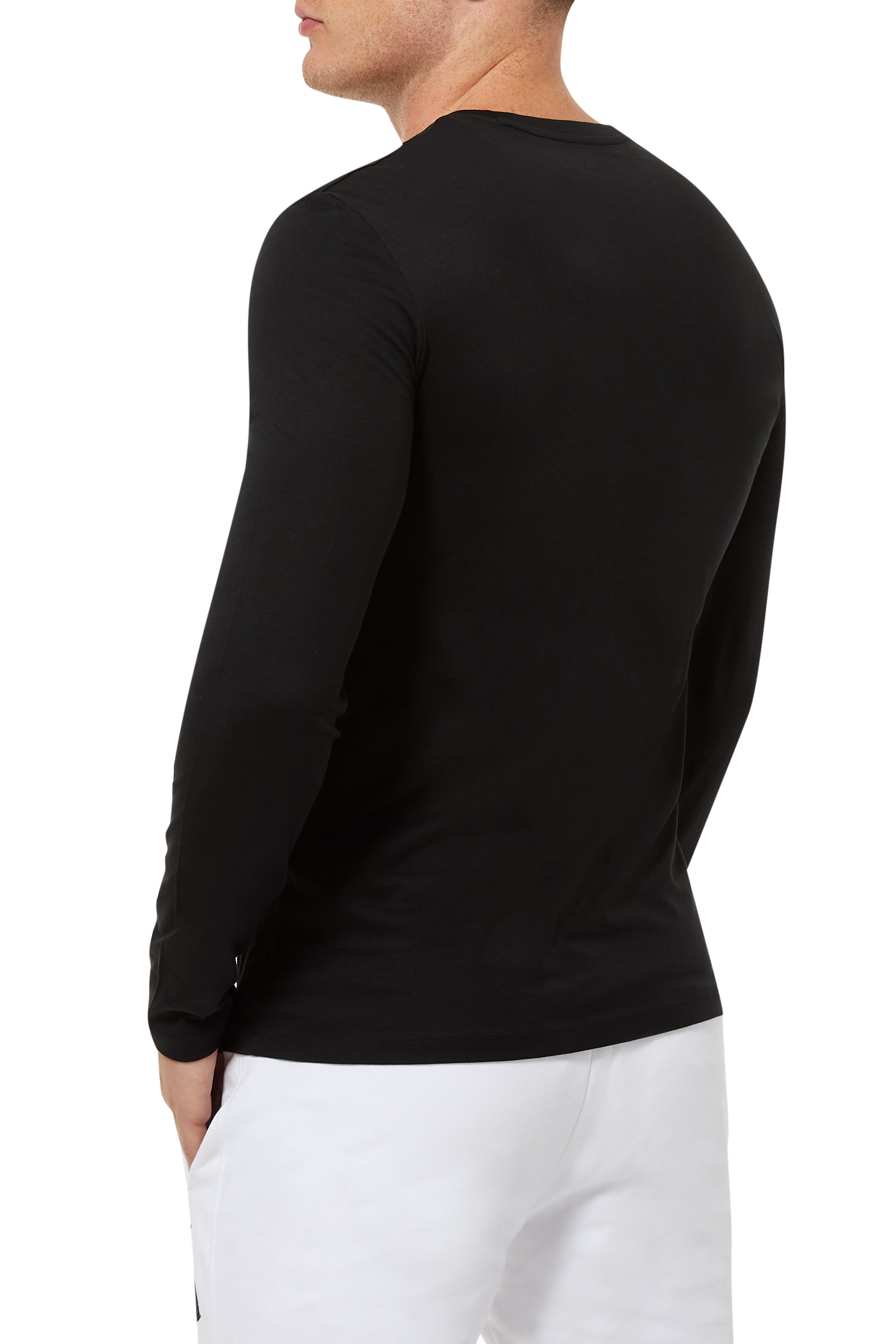 Pima Crewneck Long Sleeved T-Shirt