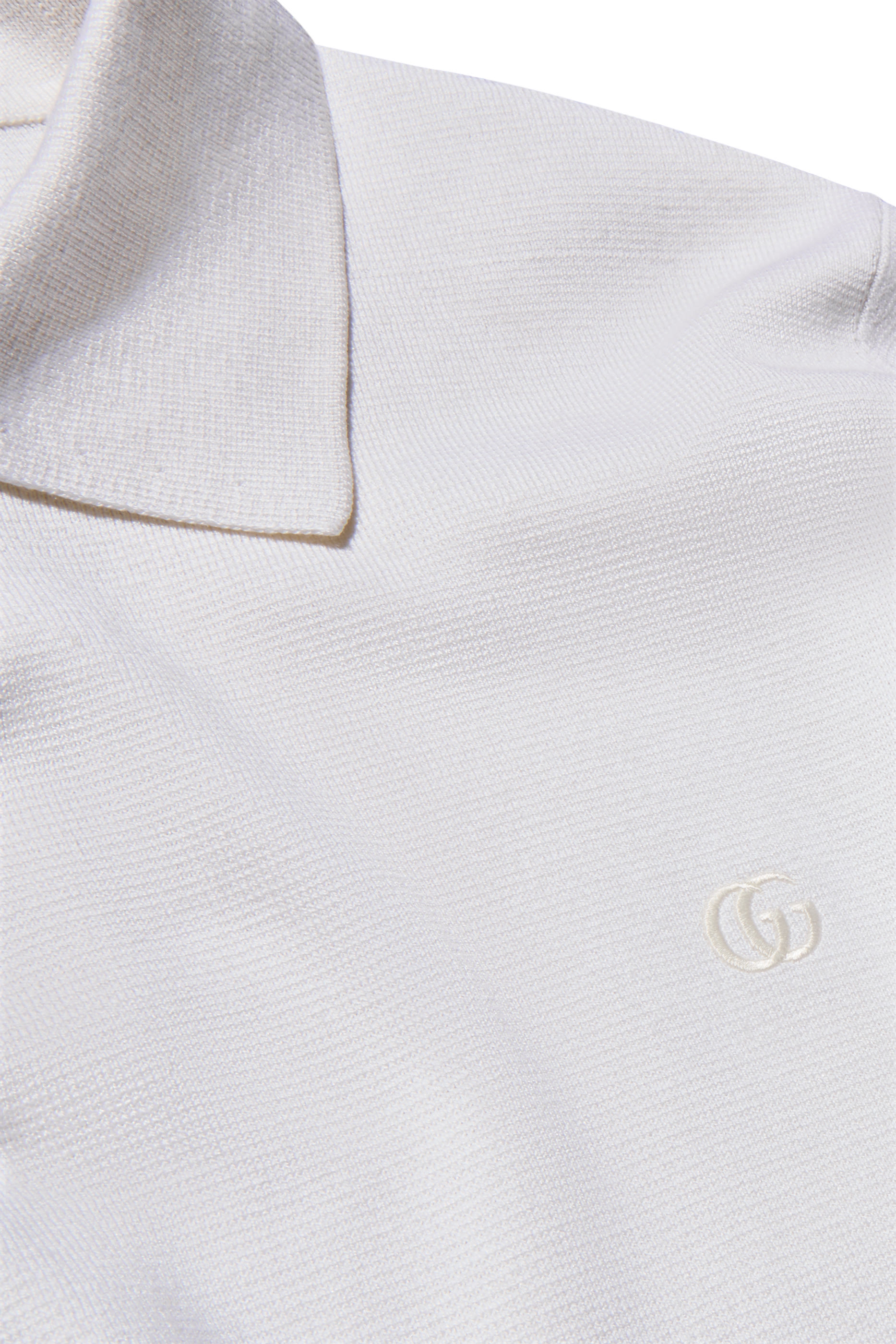 Silk Cotton Polo Shirt 