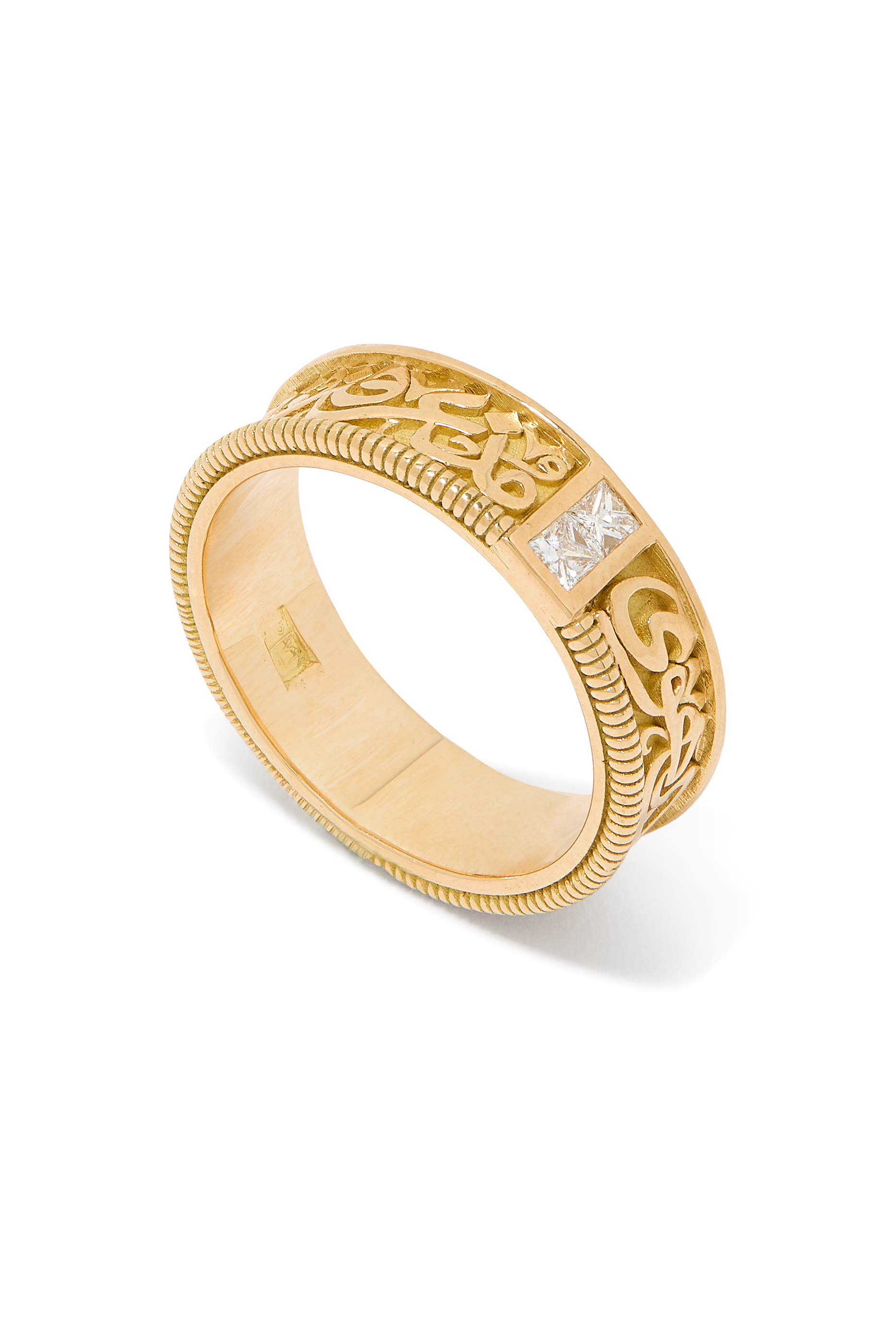 Timeless Love Band, 18k Yellow Gold & Diamonds