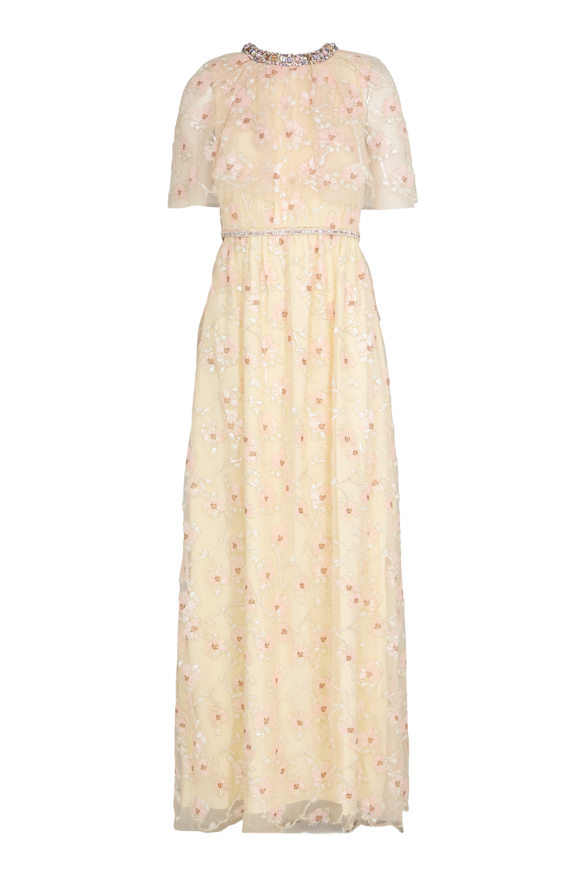 Floral Embellished Maxi Dress