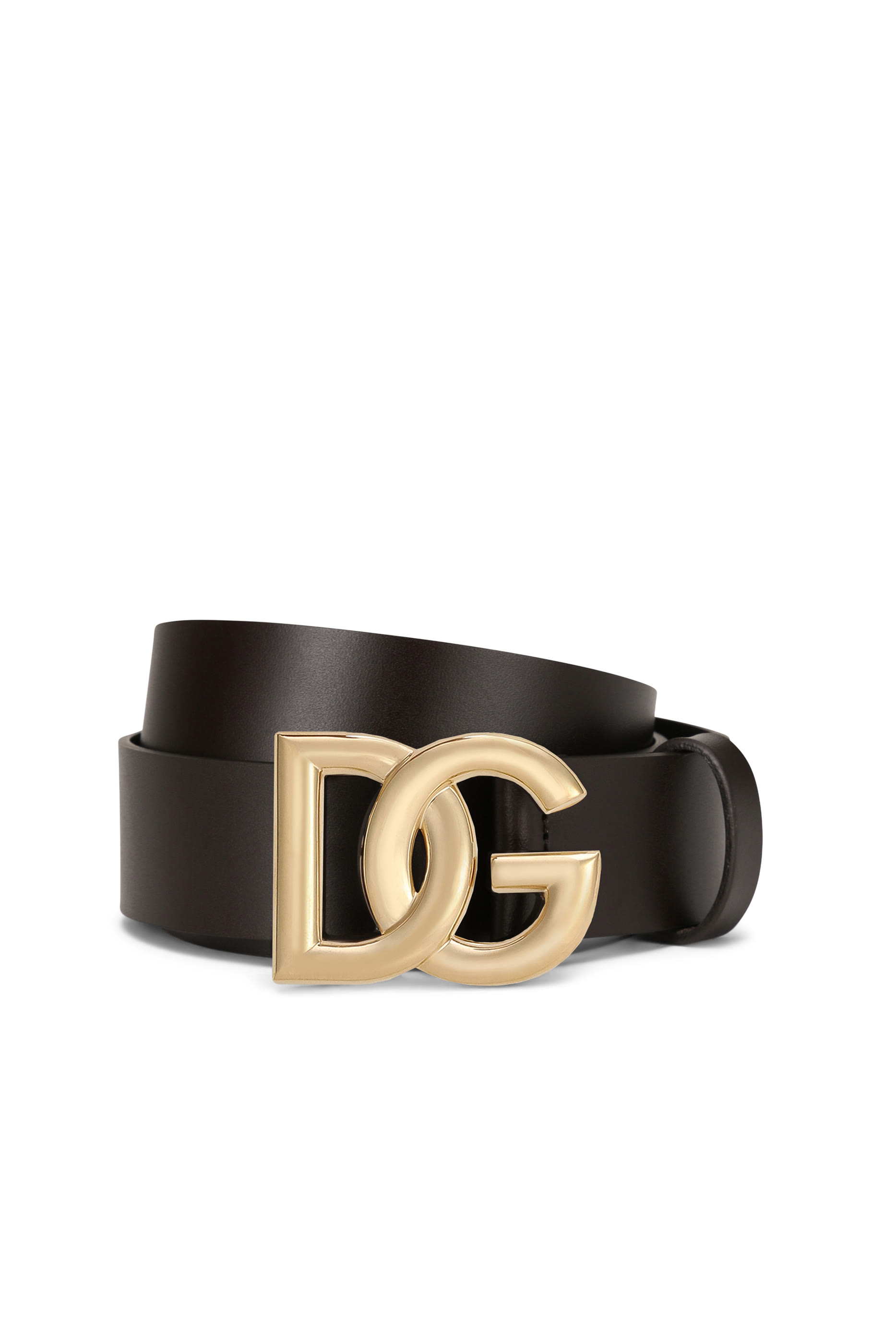 Crossover DG Logo Buckle Lux Leather Belt