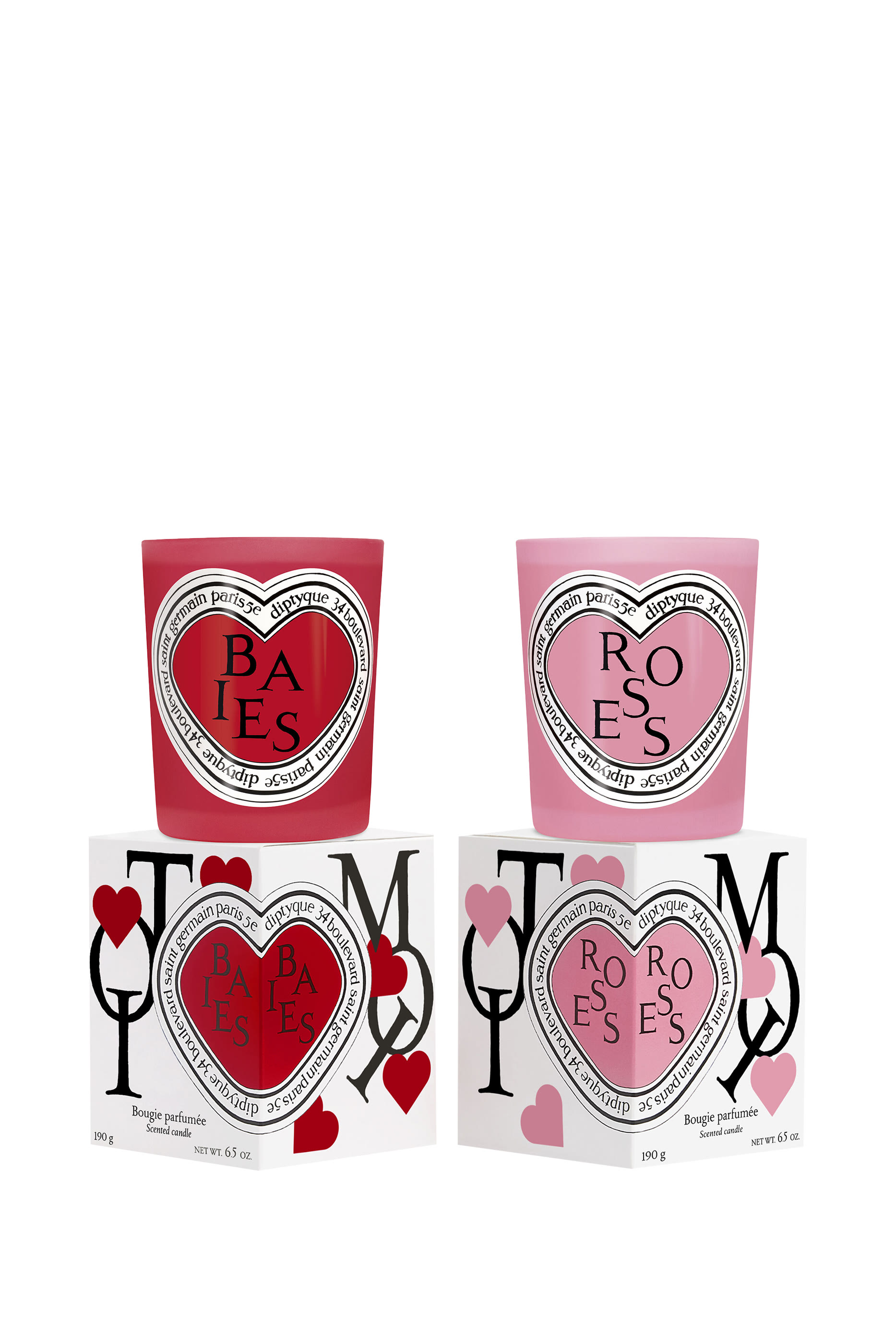 Baies (Berries) and Roses Candles Duo – Valentine's Day Edition