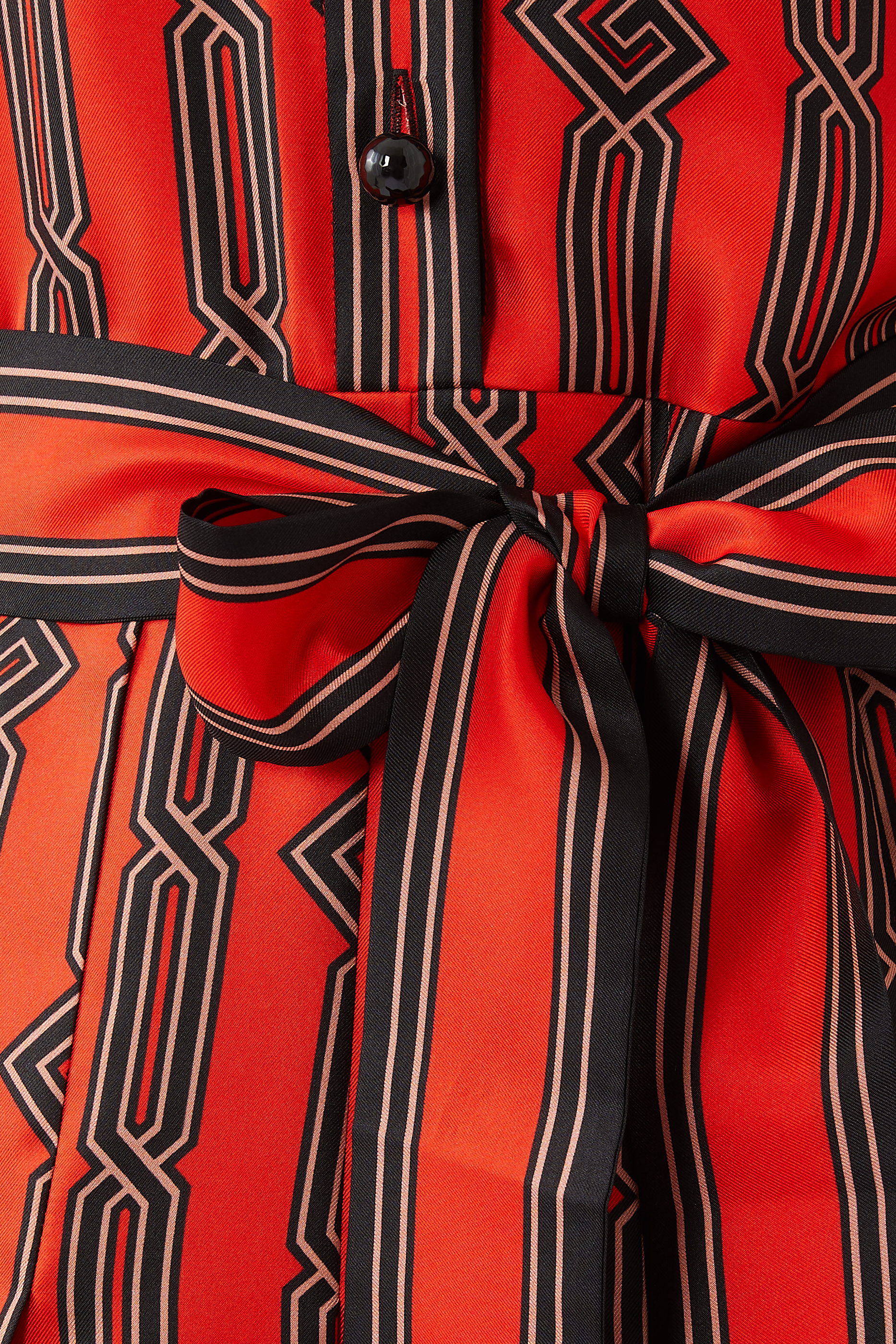 Square G Chain Print Dress