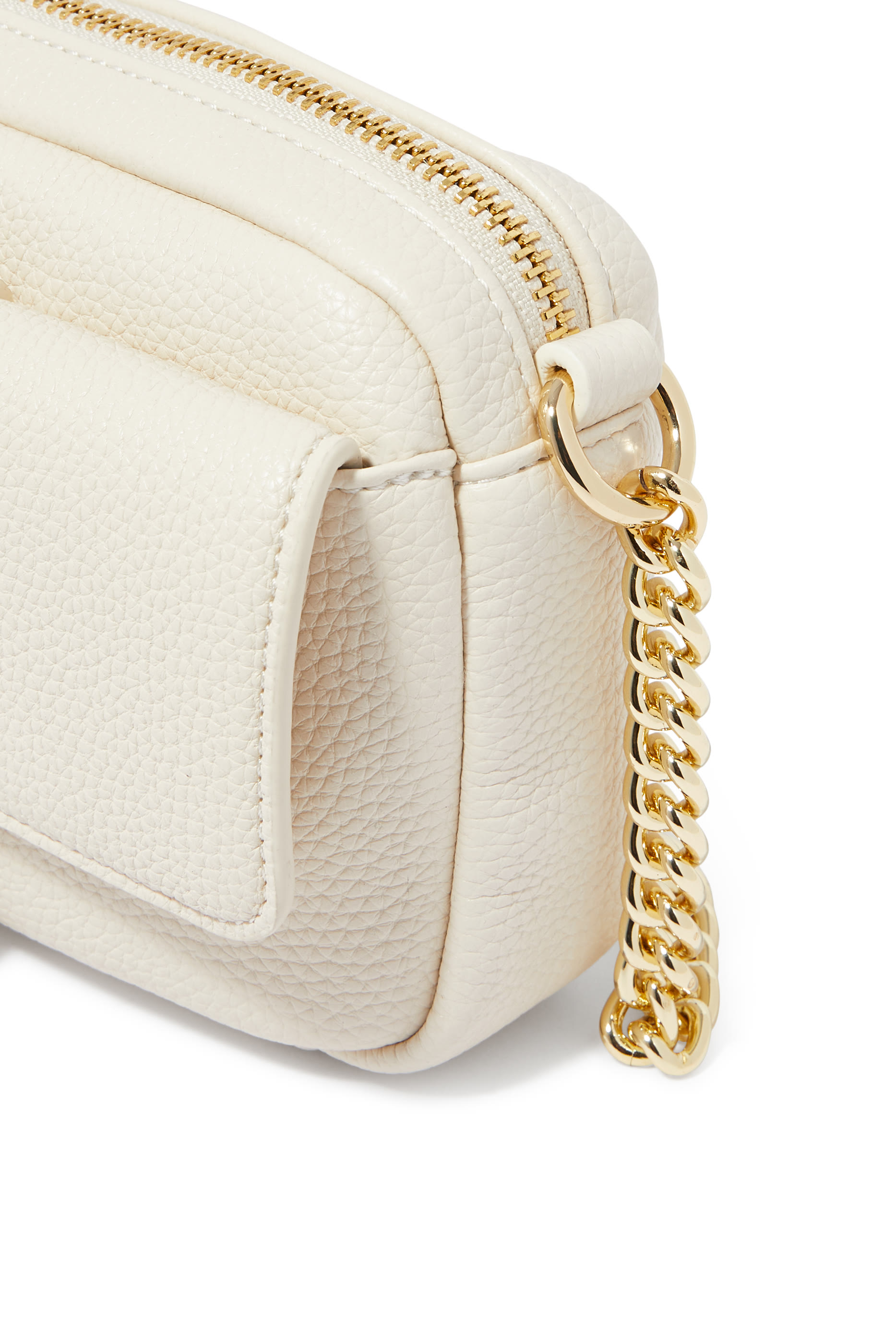 Monogram Logo and Chain Shoulder Strap Bag