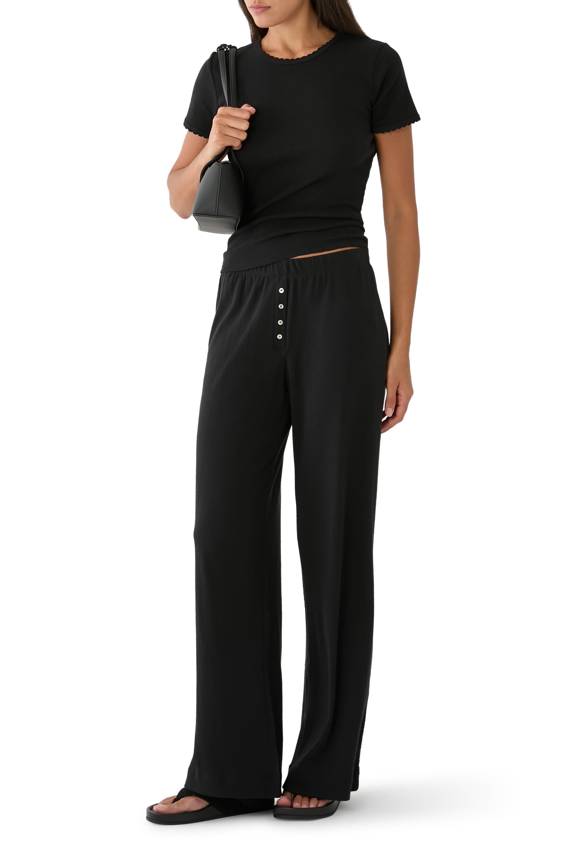 Pointelle Slim Fit Tee