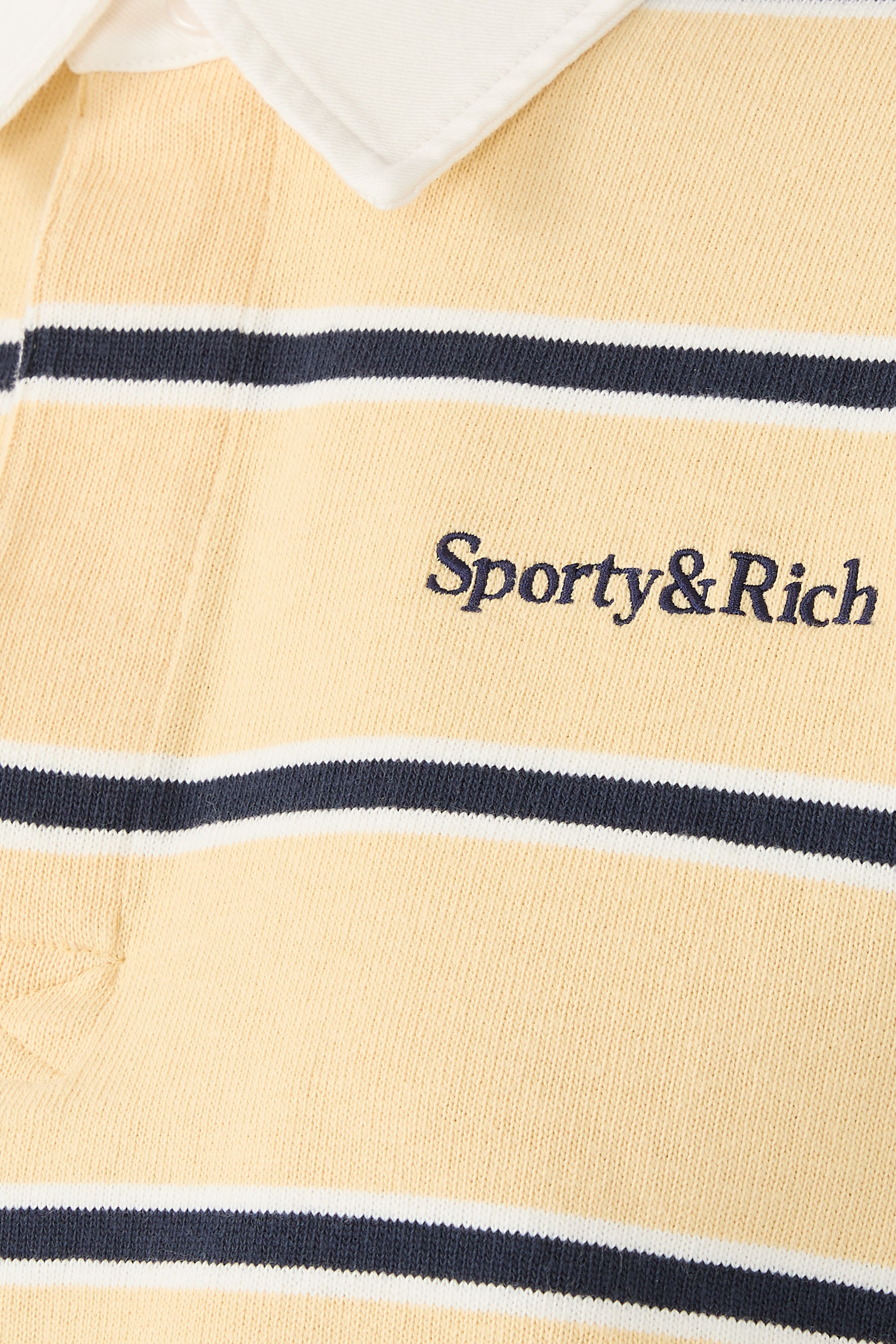 Serif Logo Cropped Rugby Polo