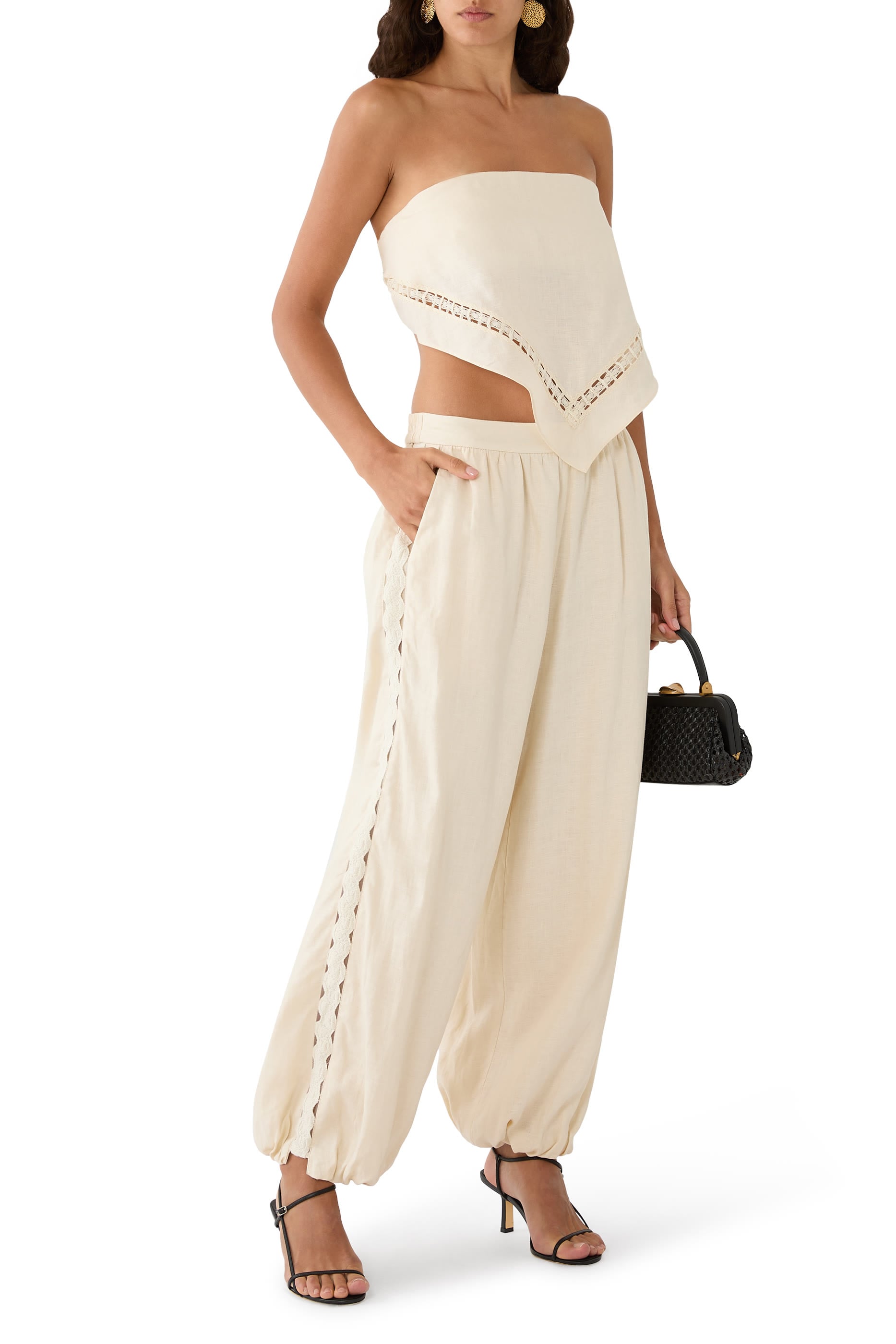 Lahni Linen Lace Top