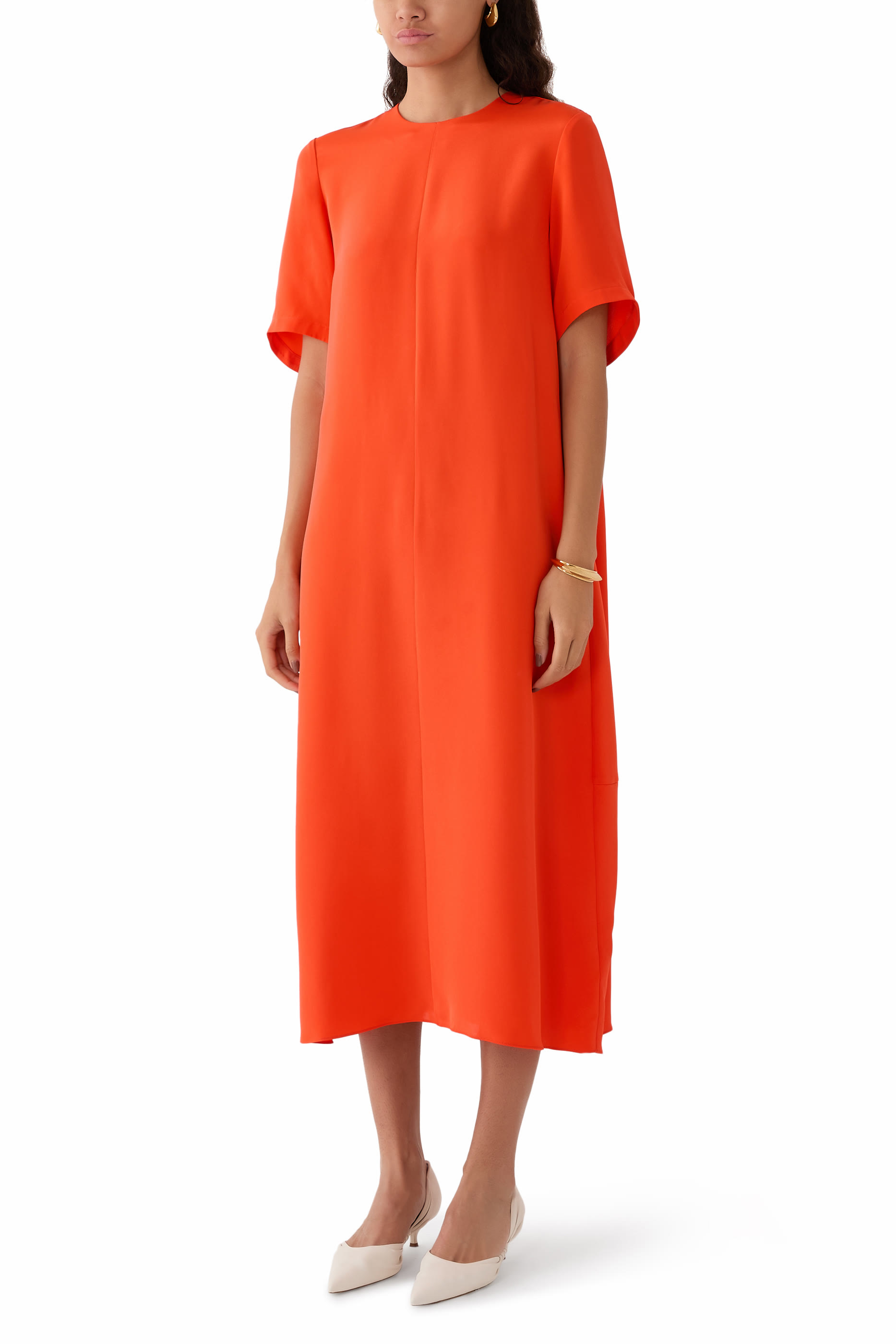 4-Ply Silk T-Shirt Dress