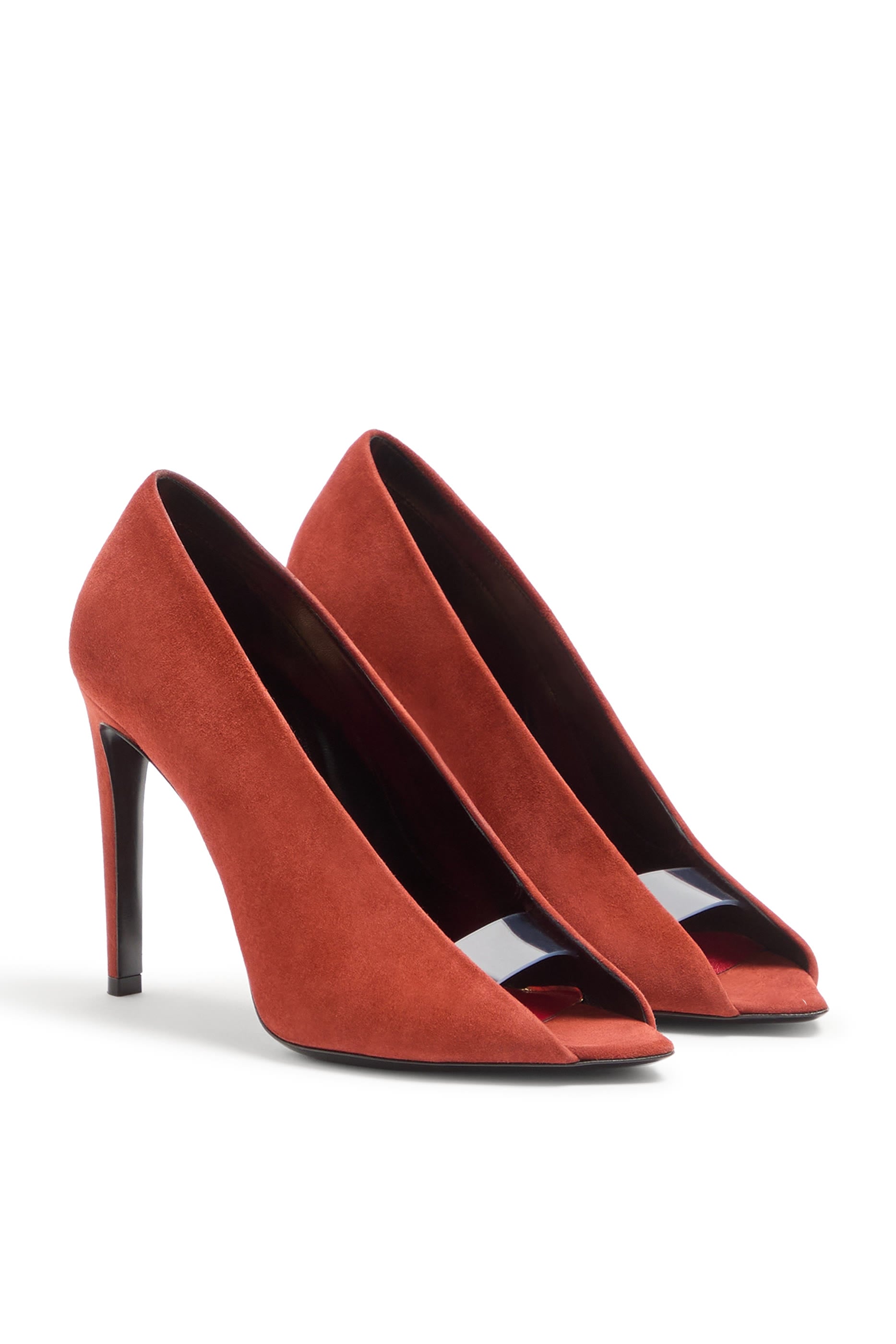 Open Toe R&eacute;v&eacute;l&eacute; 105 Suede Pumps 