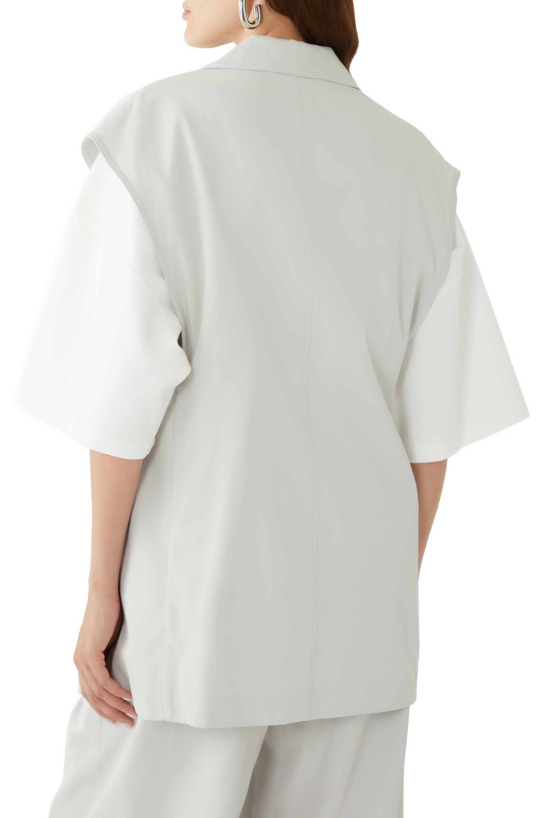 Drapey Suiting Oversized Double Breasted Vest