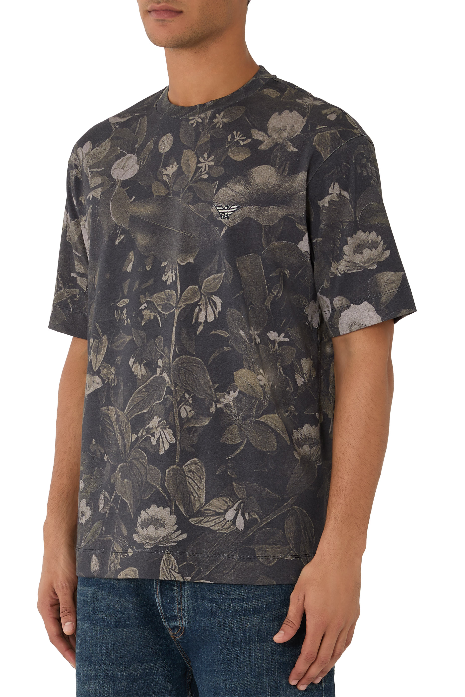 Logo Floral Print T-Shirt