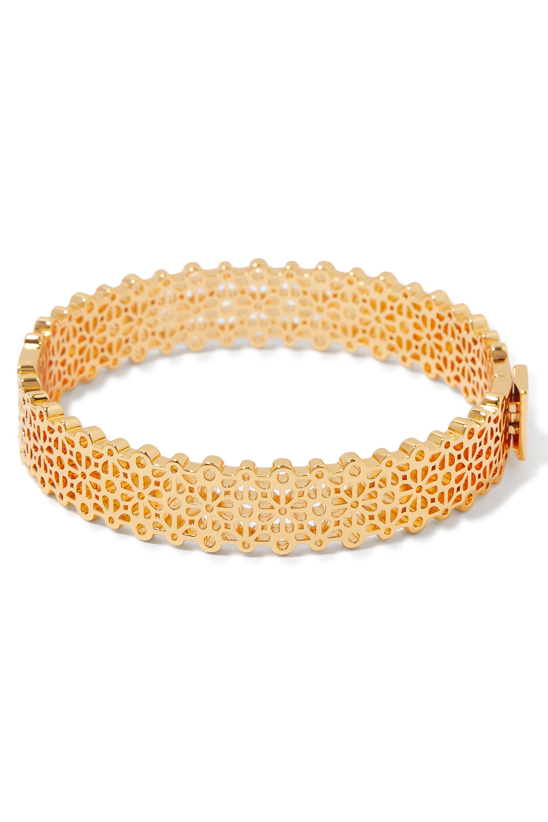 Spade Flower Lace Thin Bangle