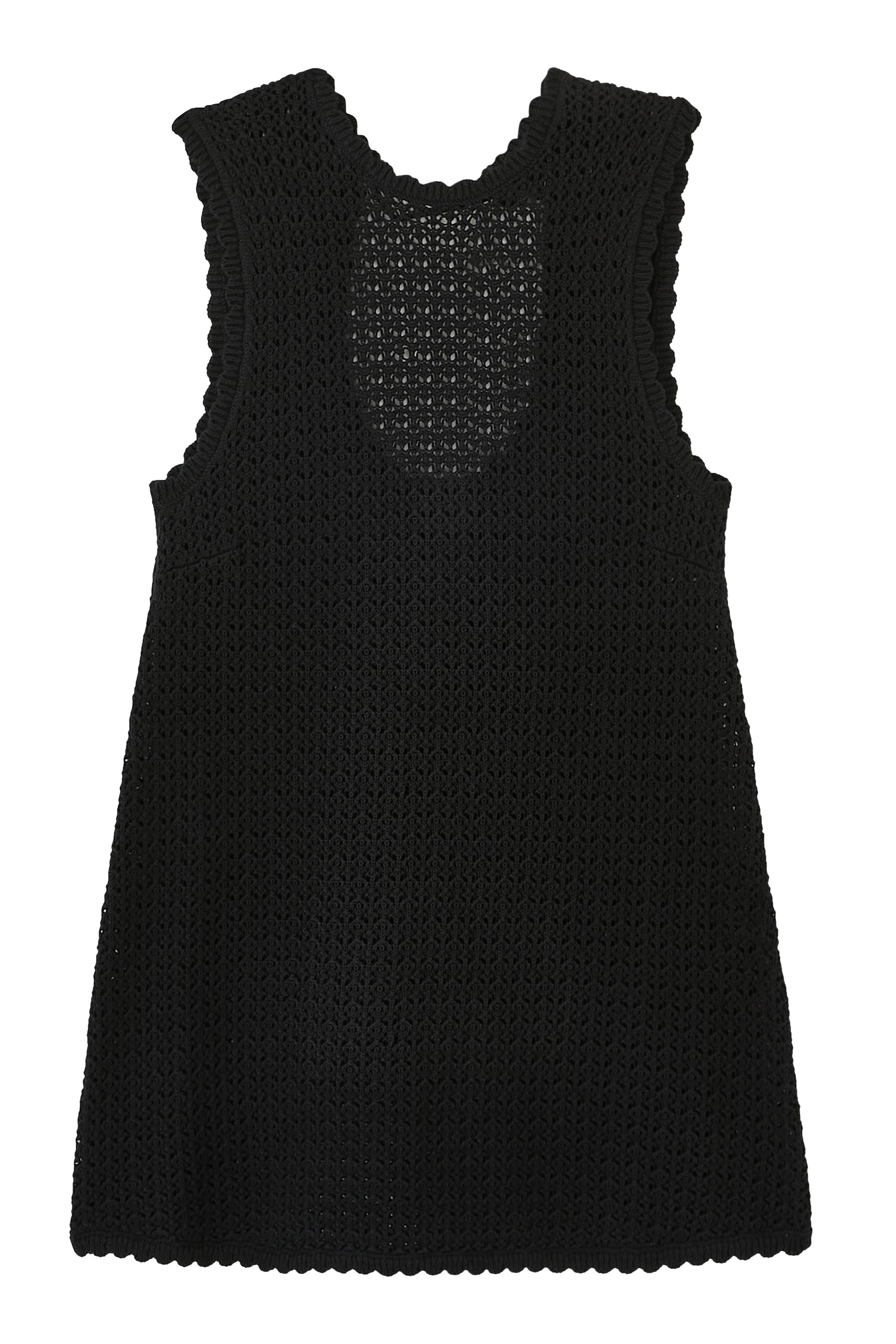 Pointelle Shift Mini Dress