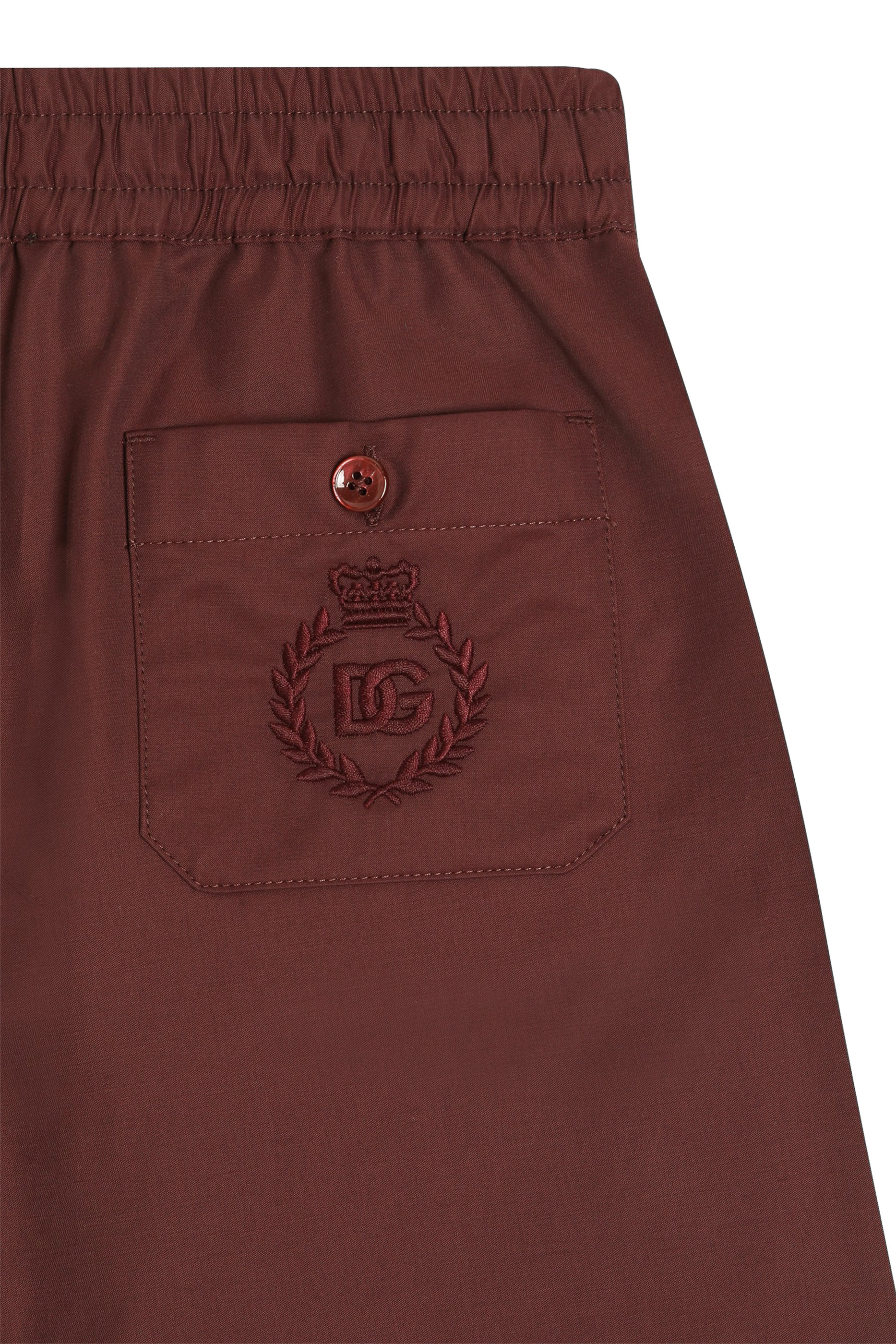 Kids Logo Embroidery Technical Fabric Shorts