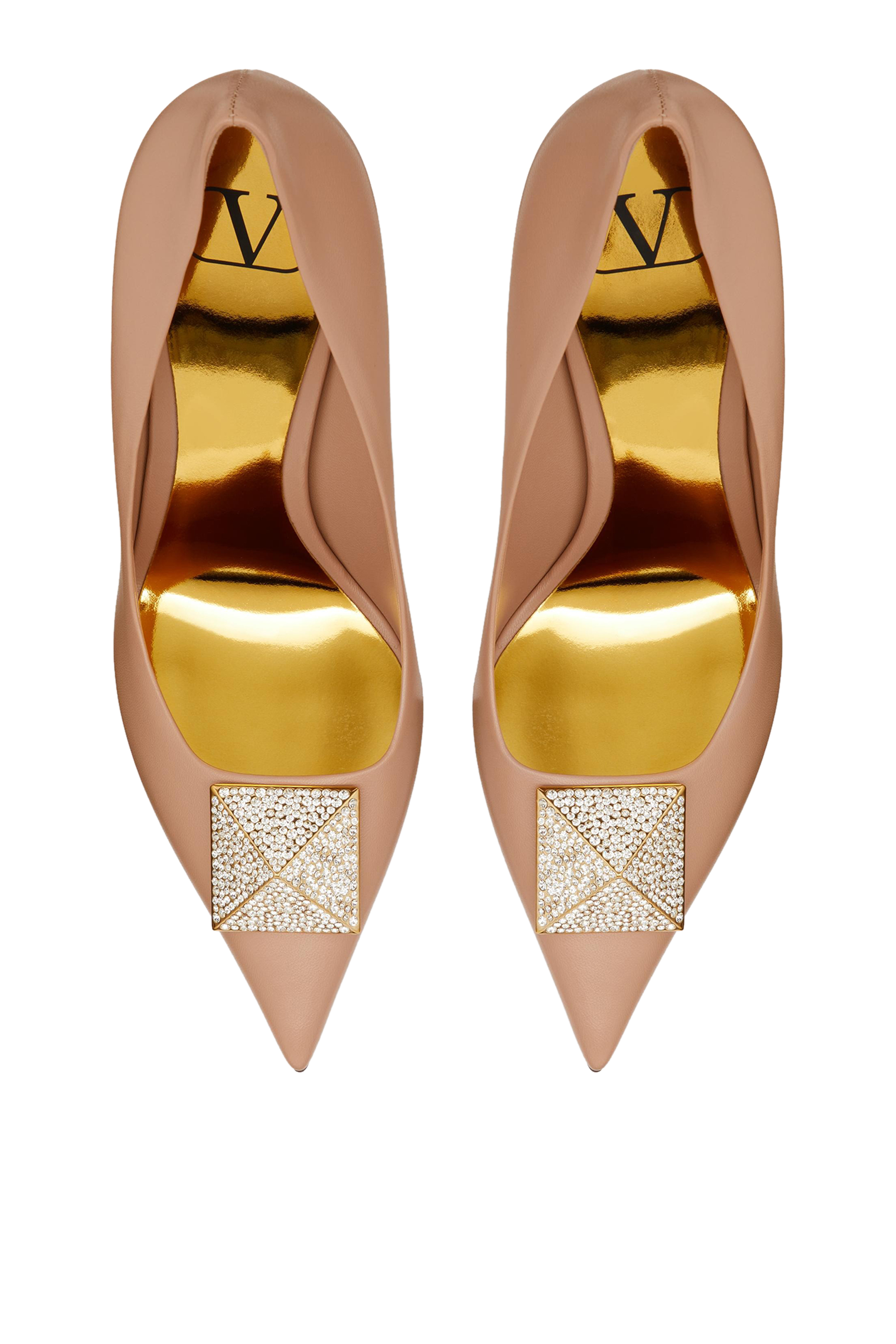 Valentino Garavani One Stud Leather 100 Pumps