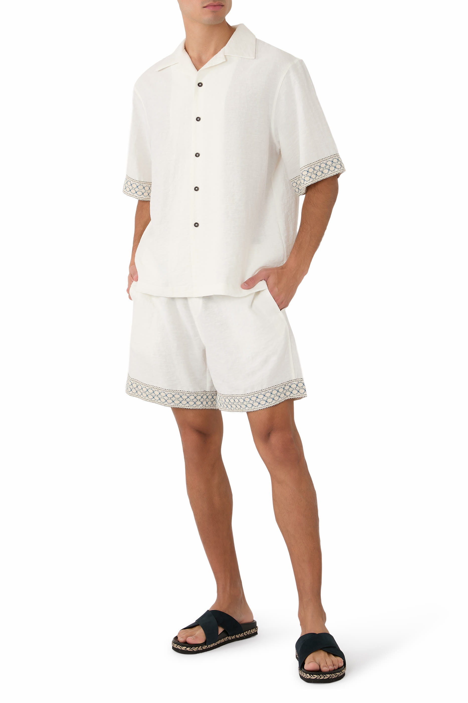 Crochet Trim Resort Shorts