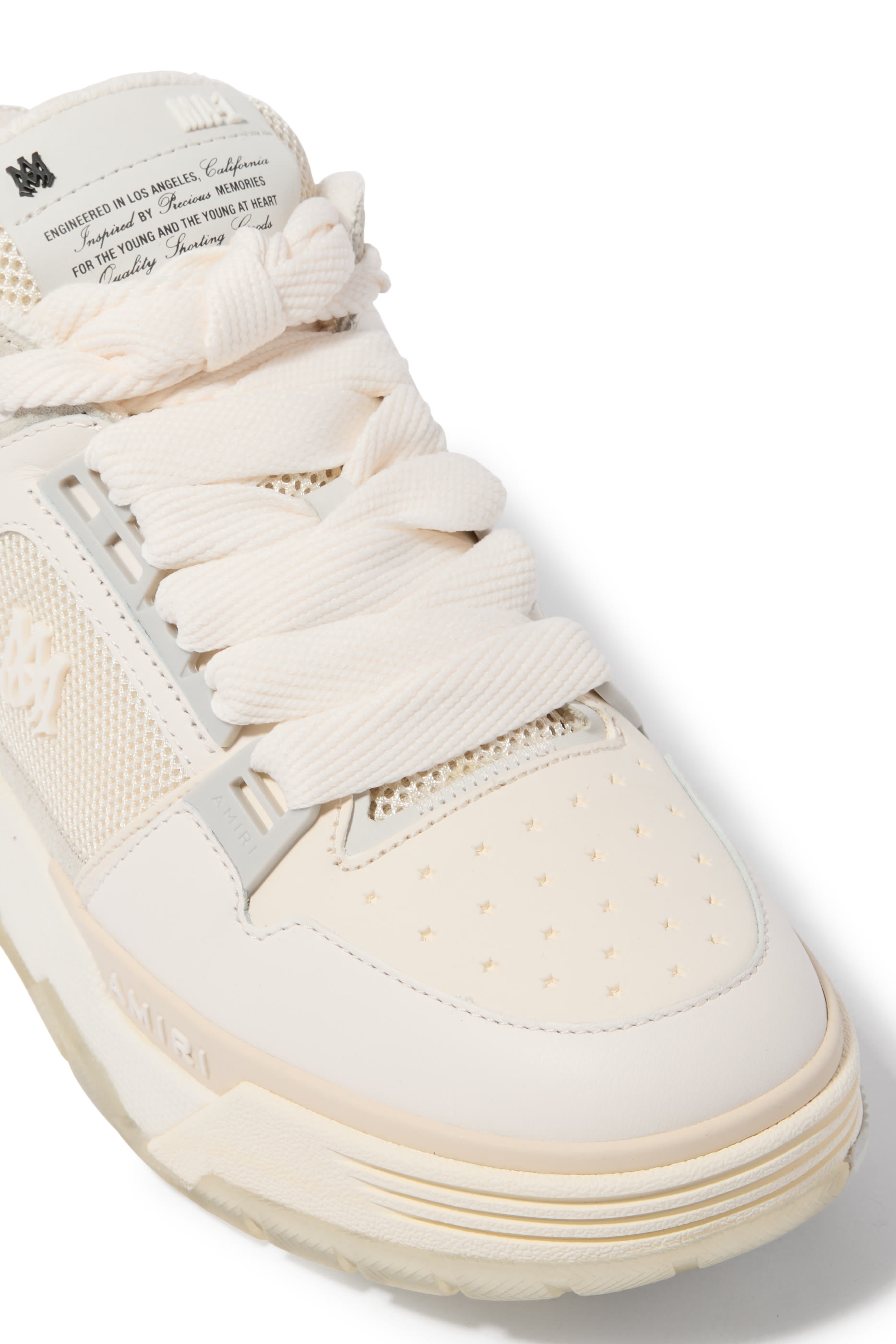 MA-1 Panelled Leather Sneakers
