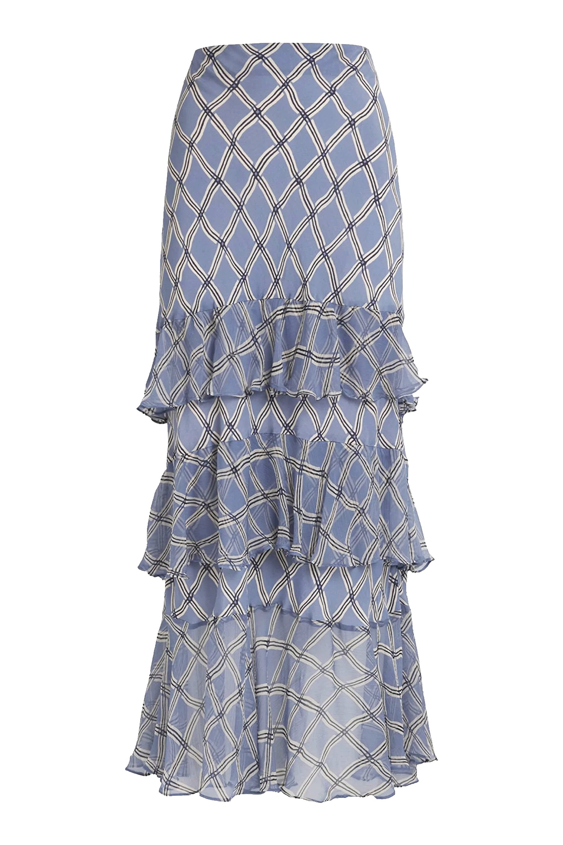 Preslee Tiered Midi Skirt